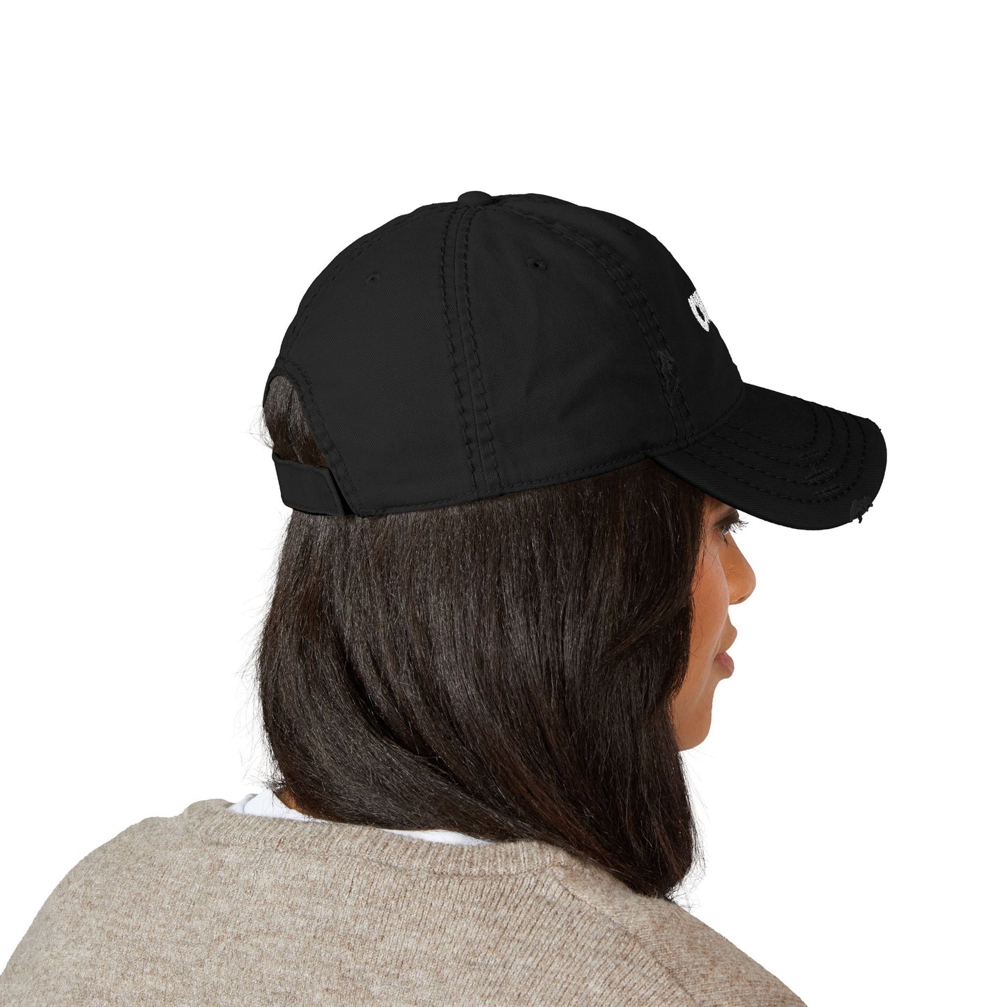 C-Logo Distressed Dad Hat with 'C'hosen' Embroidery -”Chosen by Fire, Forged by Purpose”
