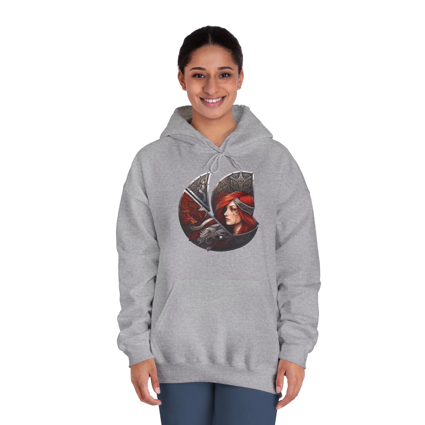 C-Logo "Sigrun" Norse Cozy Hooded Sweatshirt
