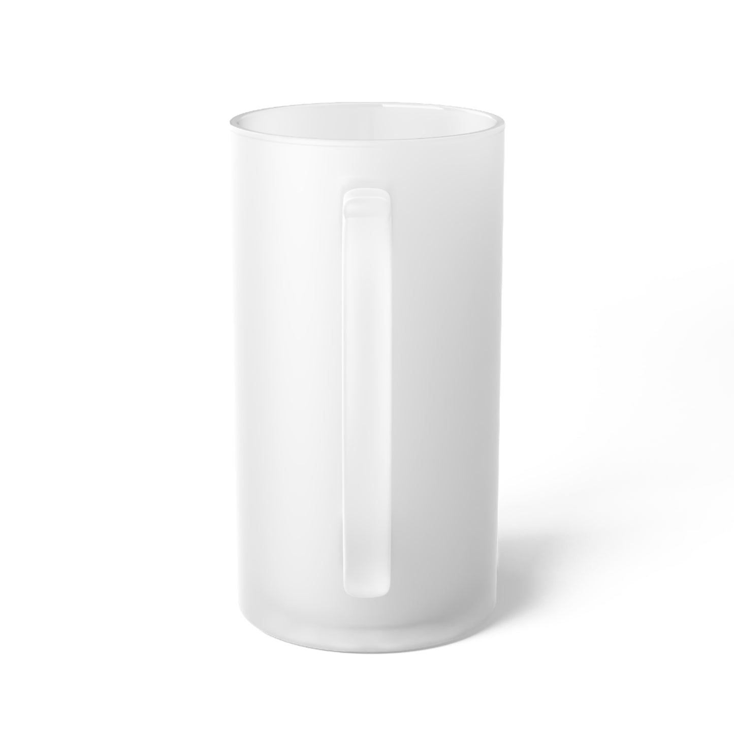 C-Logo Japanese-Inspired Frosted Glass Beer Mug