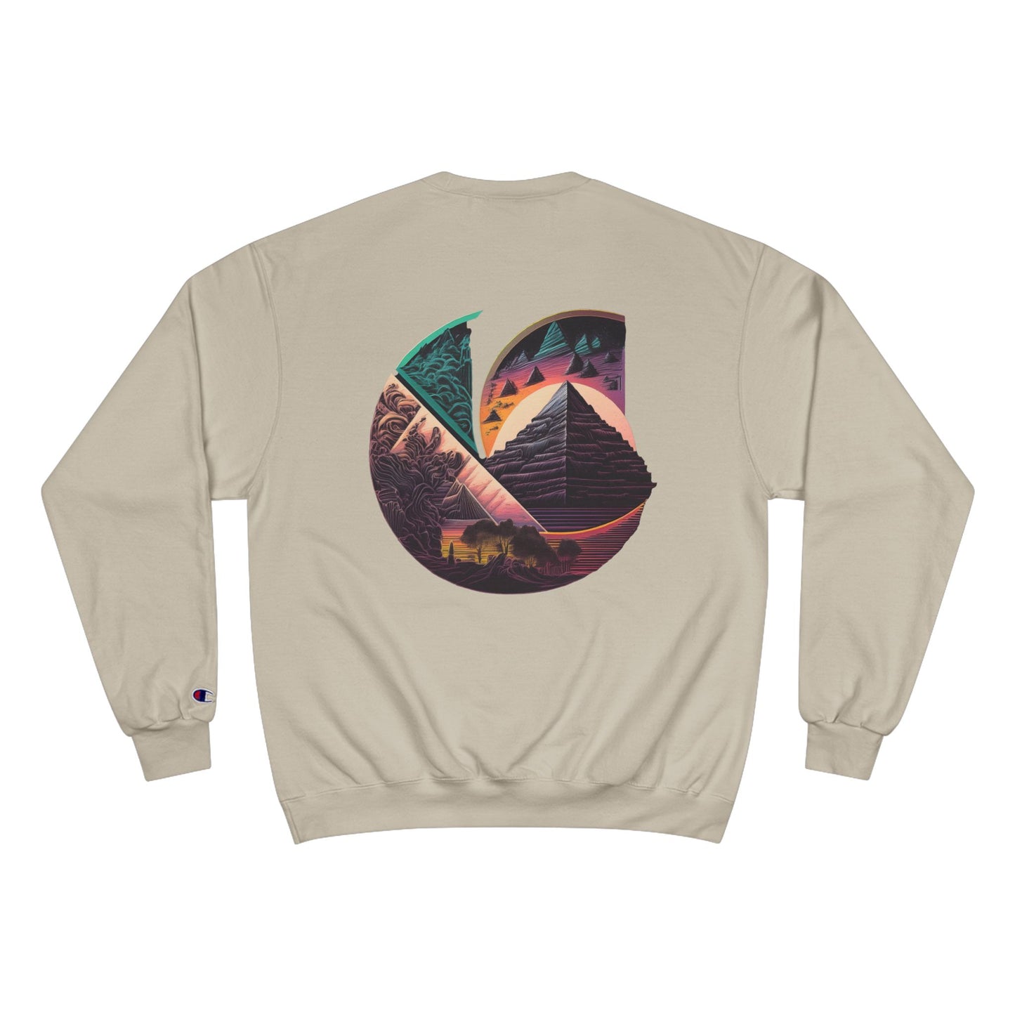 Chosen C-Logo "Pyramid" Graphic Champion Sweatshirt - ”Chosen by Fire, Forged by Purpose”