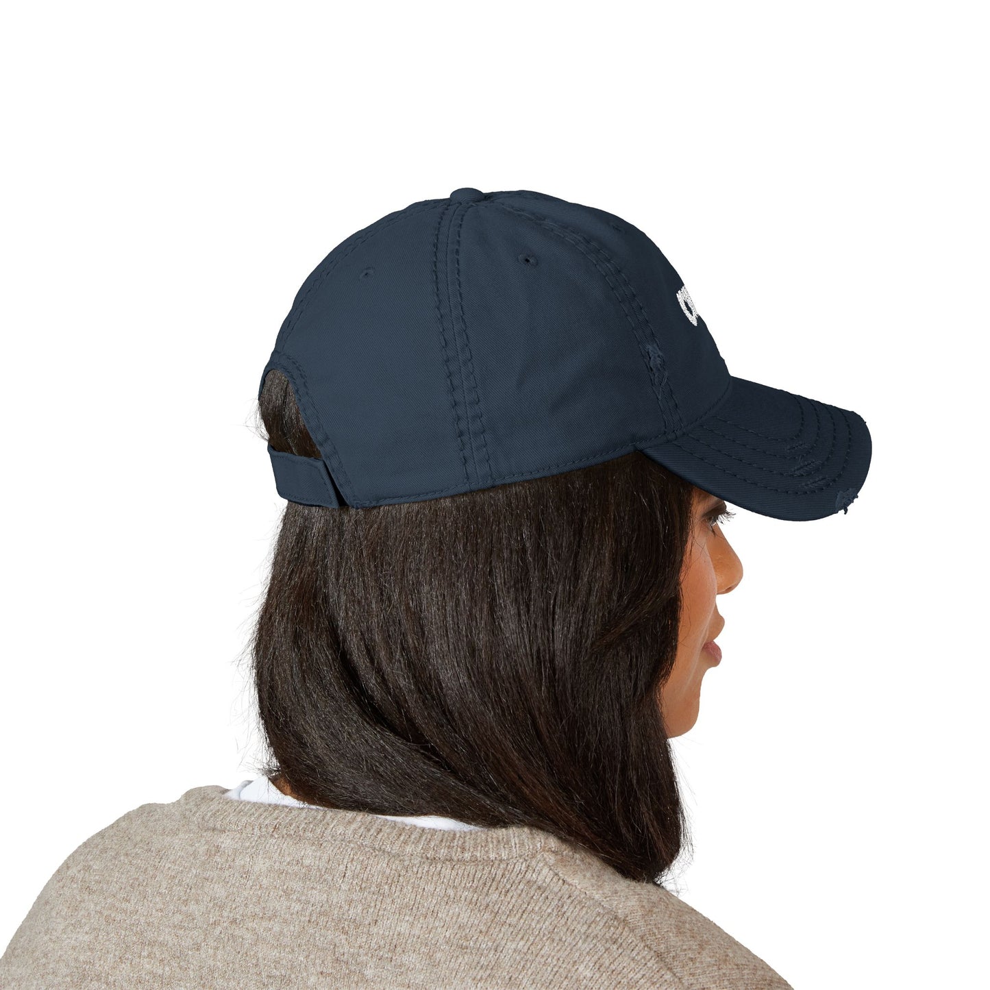 C-Logo Distressed Dad Hat with 'C'hosen' Embroidery -”Chosen by Fire, Forged by Purpose”