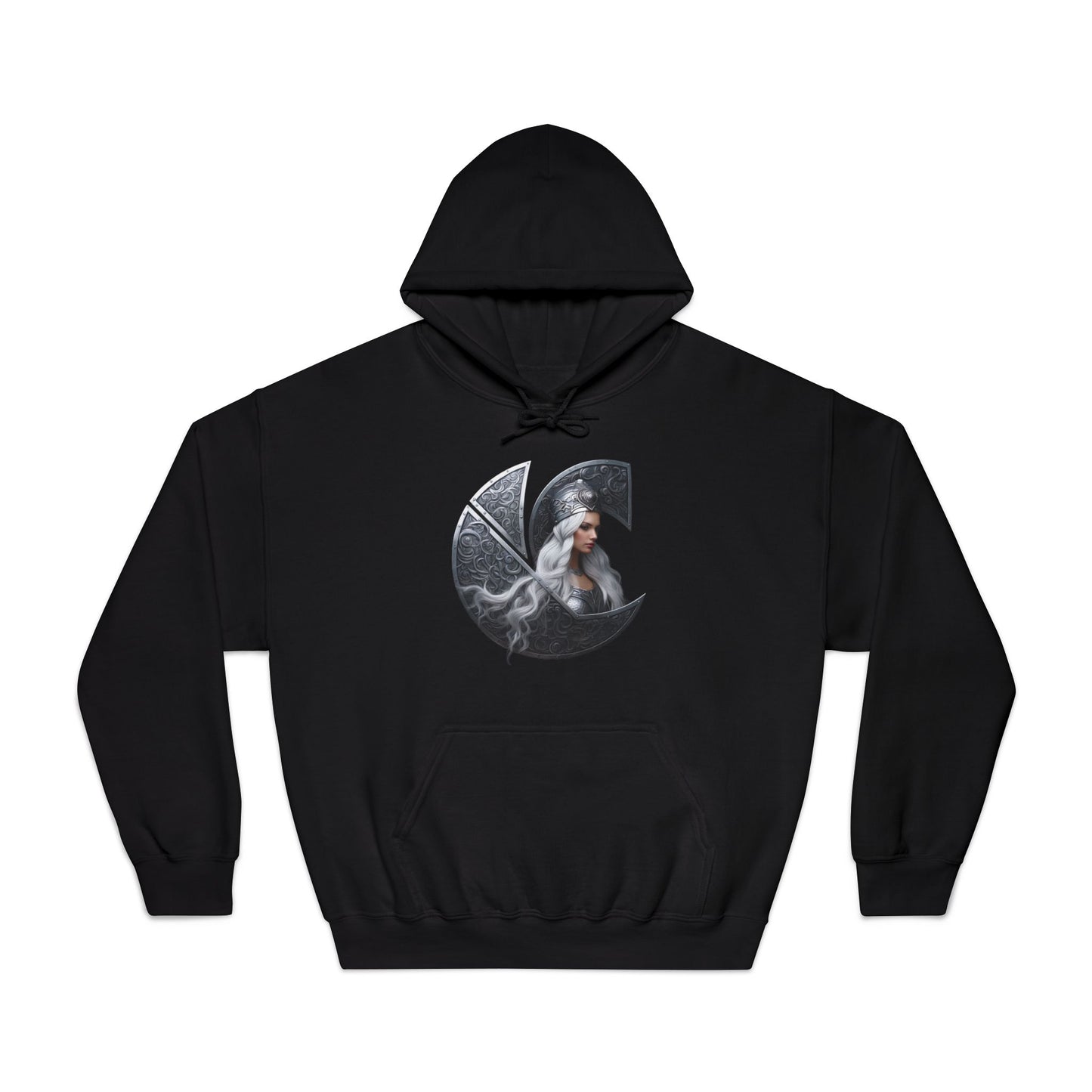 C-Logo "Nyx" Norse Cozy Hooded Sweatshirt