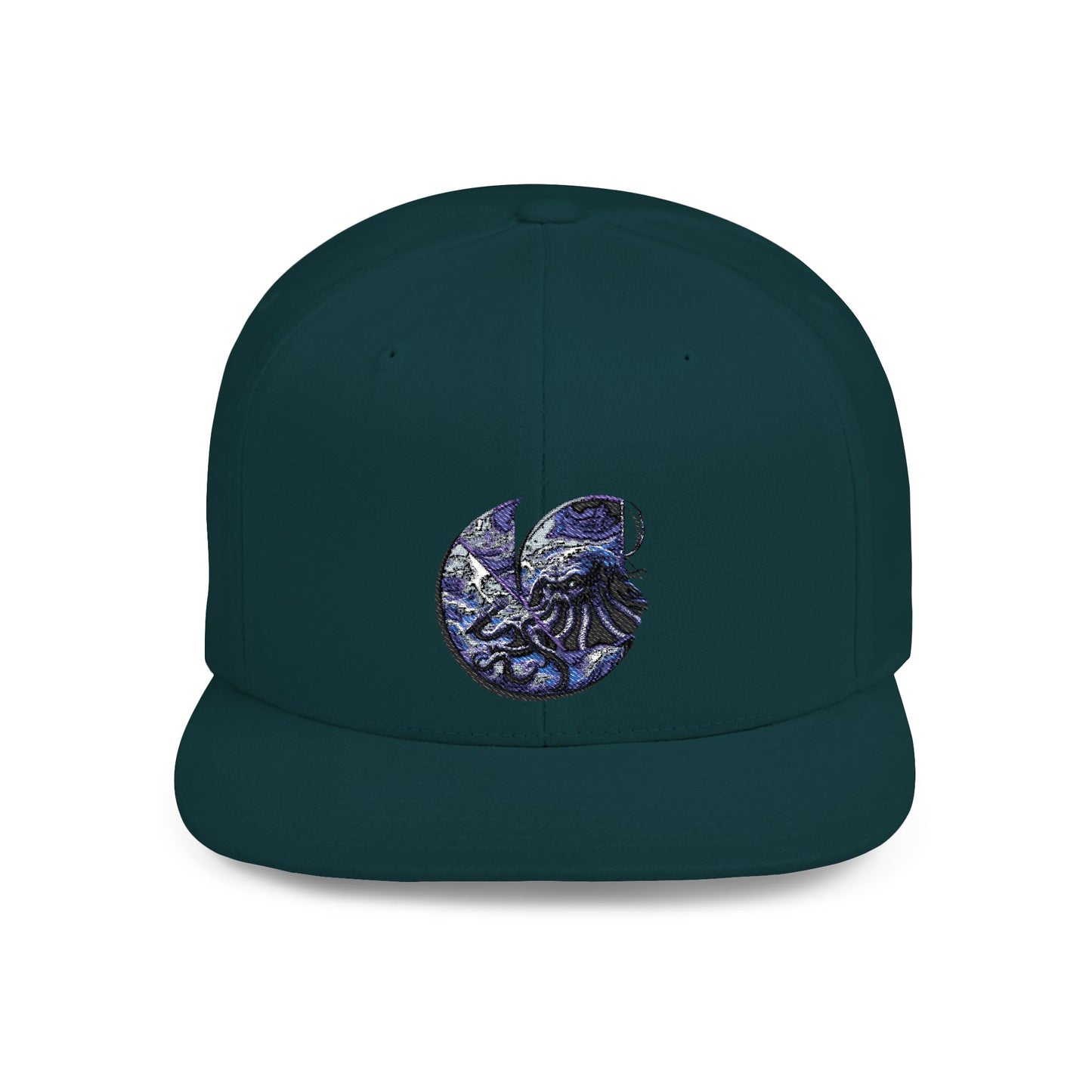 "Cthulhu" C-Logo Ocean Wave Embroidered Snapback Hat