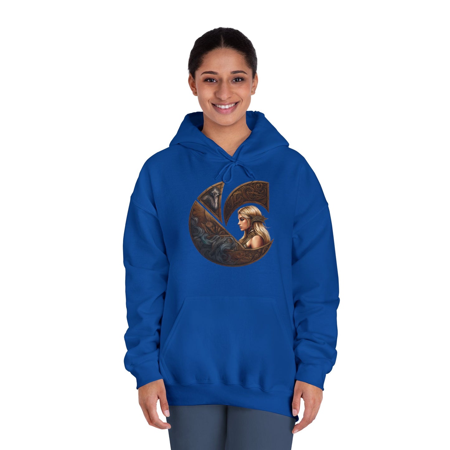 C-Logo "Freja" Norse Cozy Hooded Sweatshirt