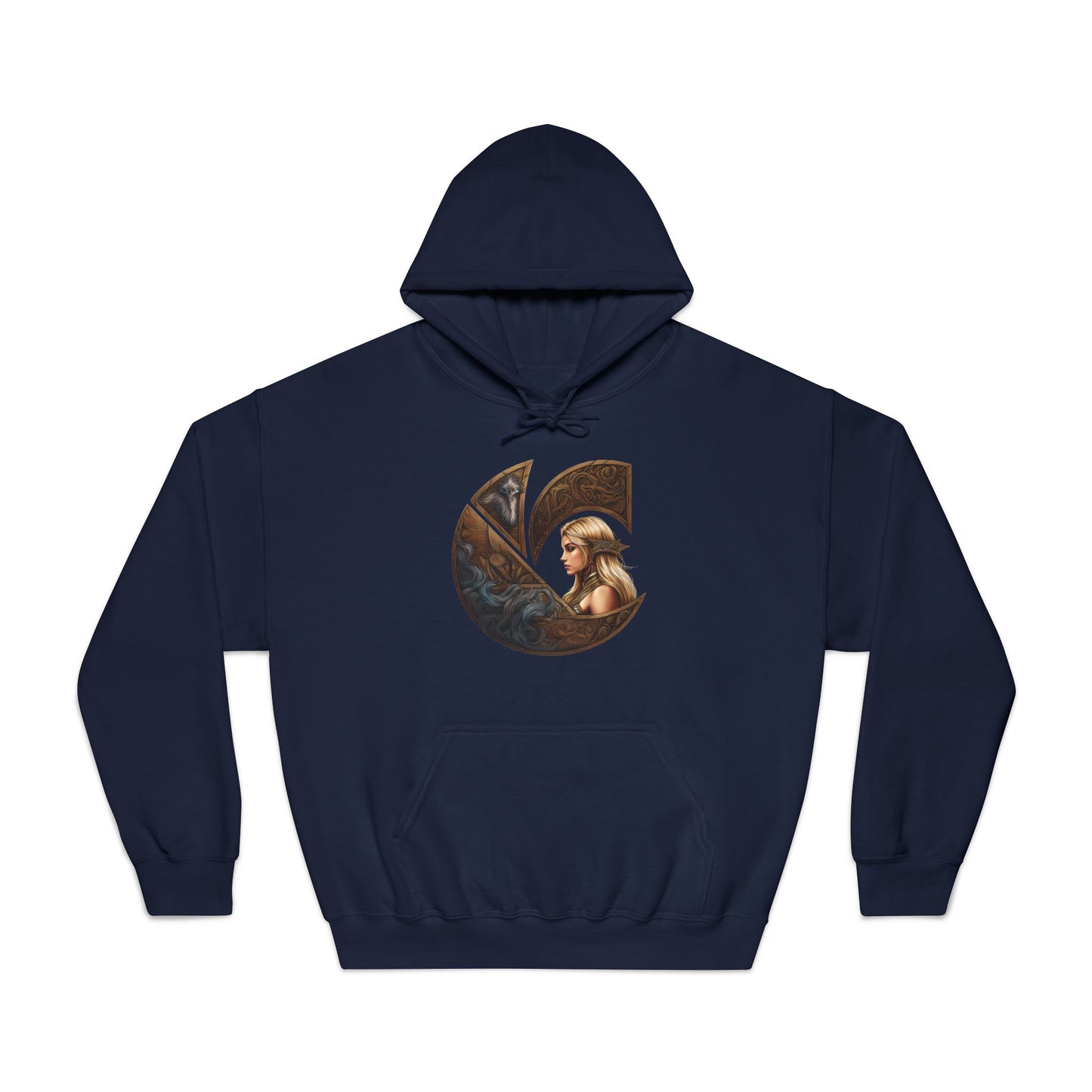 C-Logo "Freja" Norse Cozy Hooded Sweatshirt