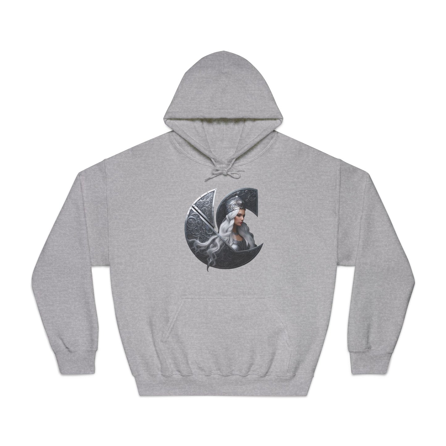 C-Logo "Nyx" Norse Cozy Hooded Sweatshirt