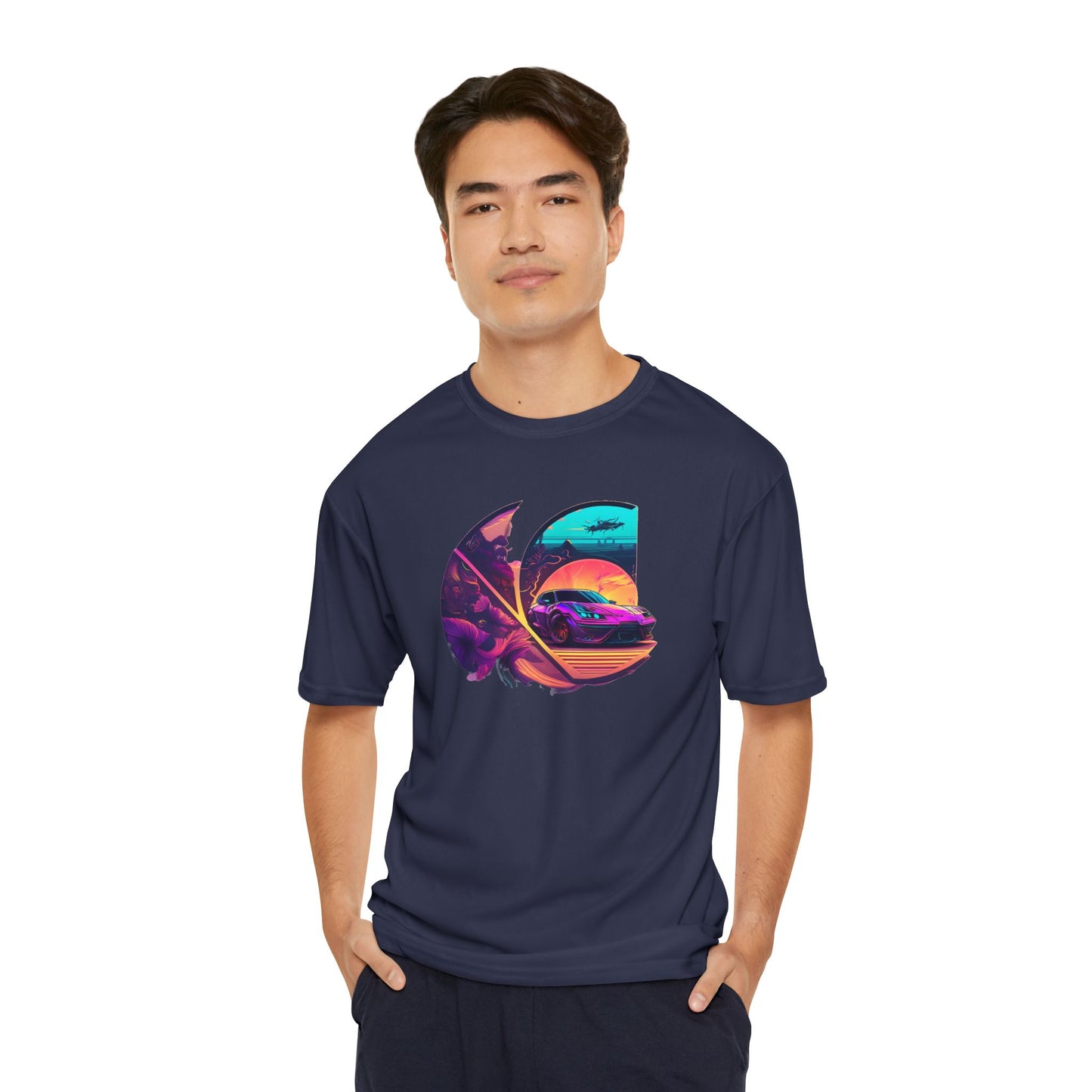 C-Logo Synth Style Graphic - Performance T-Shirt