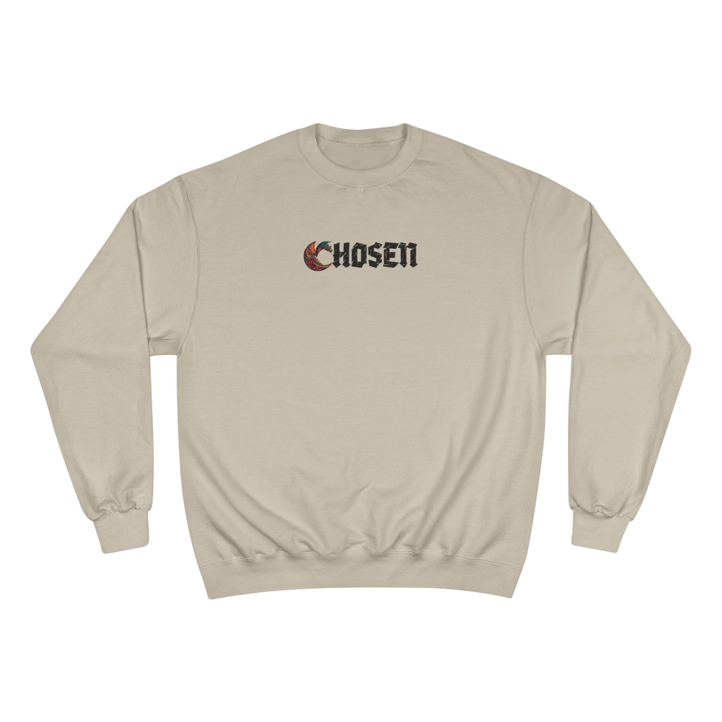 Chosen C-Logo Dragon Graphic Champion Sweatshirt - ”Chosen by Fire, Forged by Purpose”