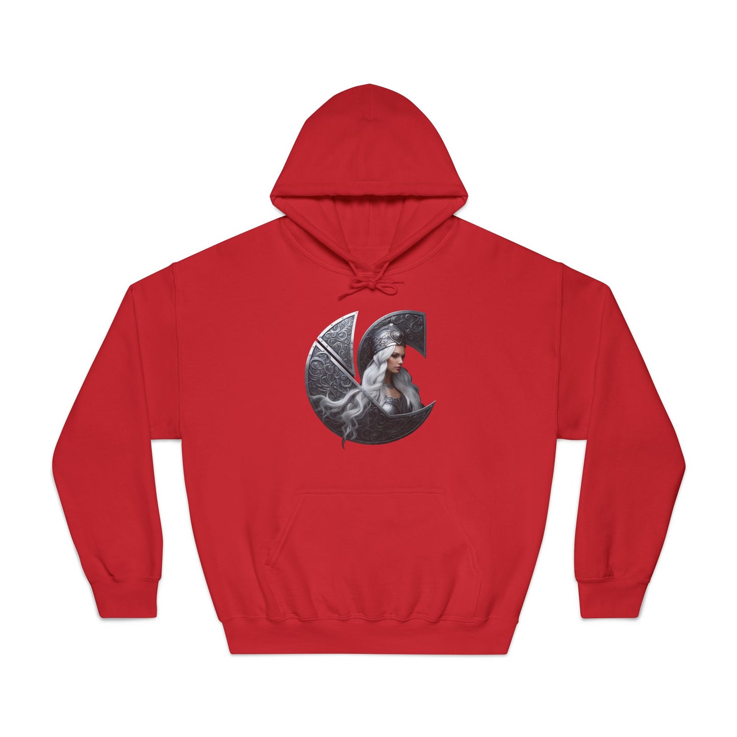 C-Logo "Nyx" Norse Cozy Hooded Sweatshirt