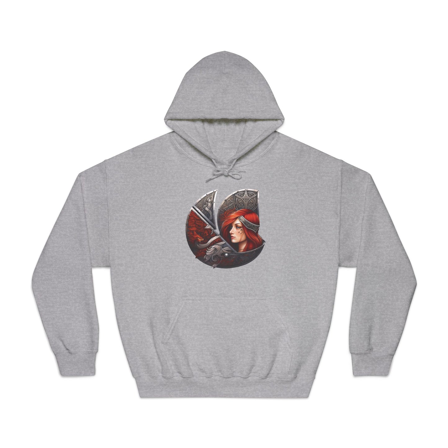 C-Logo "Sigrun" Norse Cozy Hooded Sweatshirt