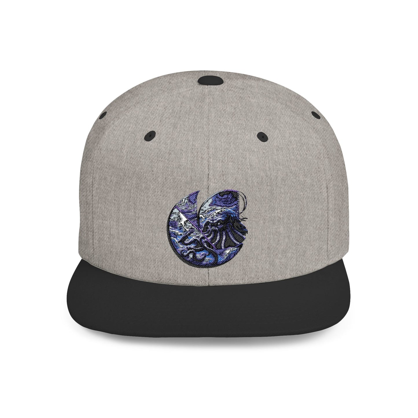 "Cthulhu" C-Logo Ocean Wave Embroidered Snapback Hat