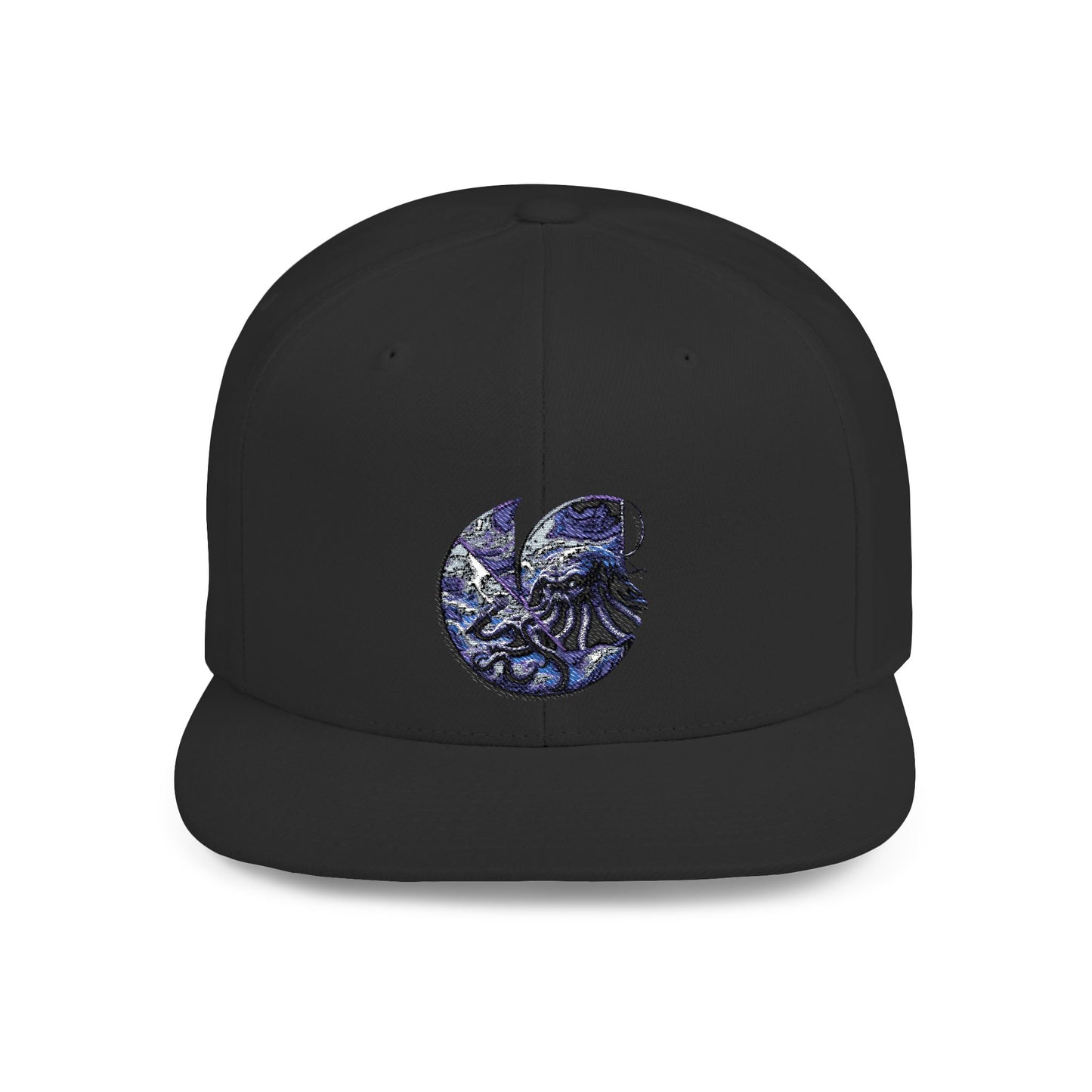 "Cthulhu" C-Logo Ocean Wave Embroidered Snapback Hat