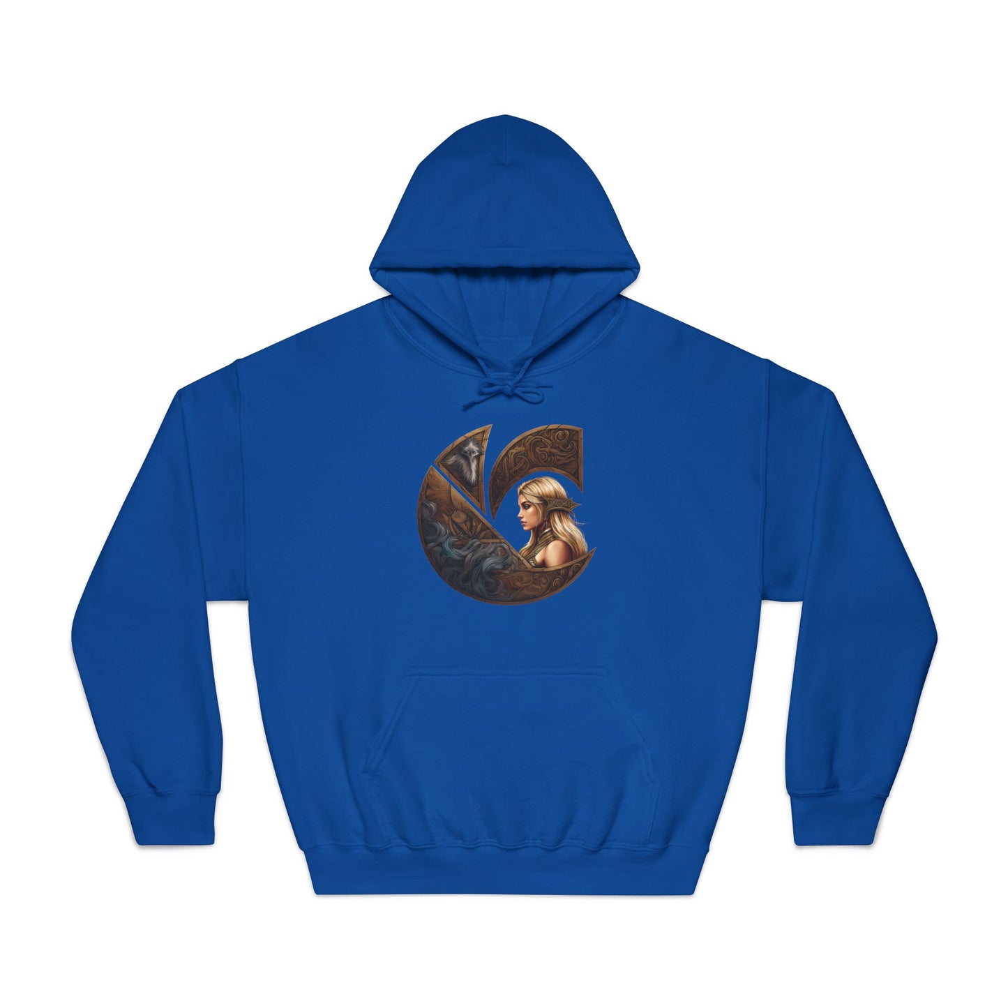 C-Logo "Freja" Norse Cozy Hooded Sweatshirt