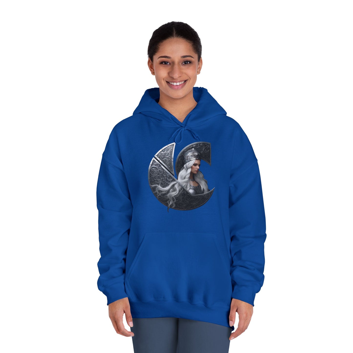 C-Logo "Nyx" Norse Cozy Hooded Sweatshirt
