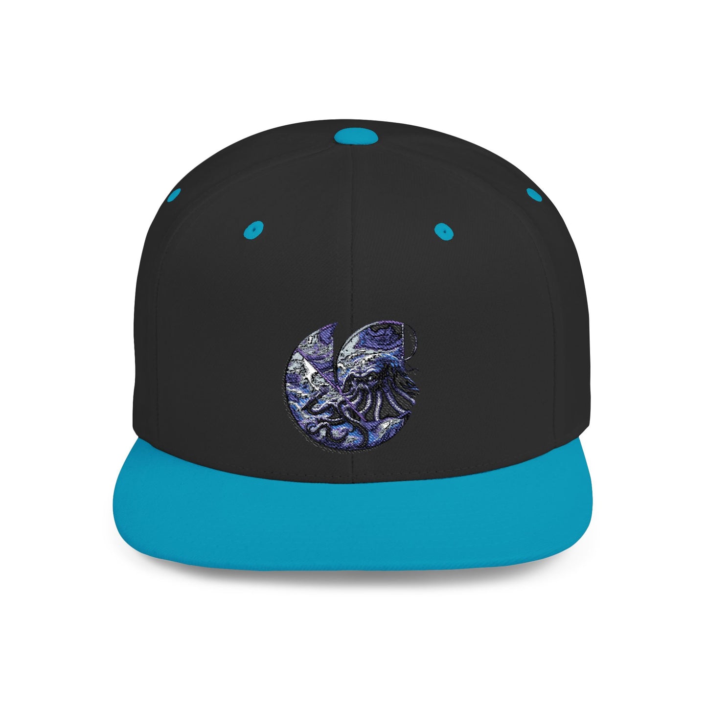 "Cthulhu" C-Logo Ocean Wave Embroidered Snapback Hat