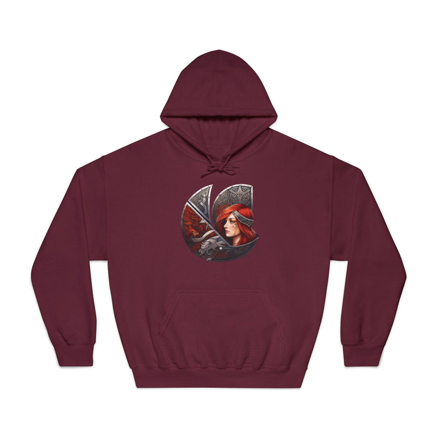 C-Logo "Sigrun" Norse Cozy Hooded Sweatshirt