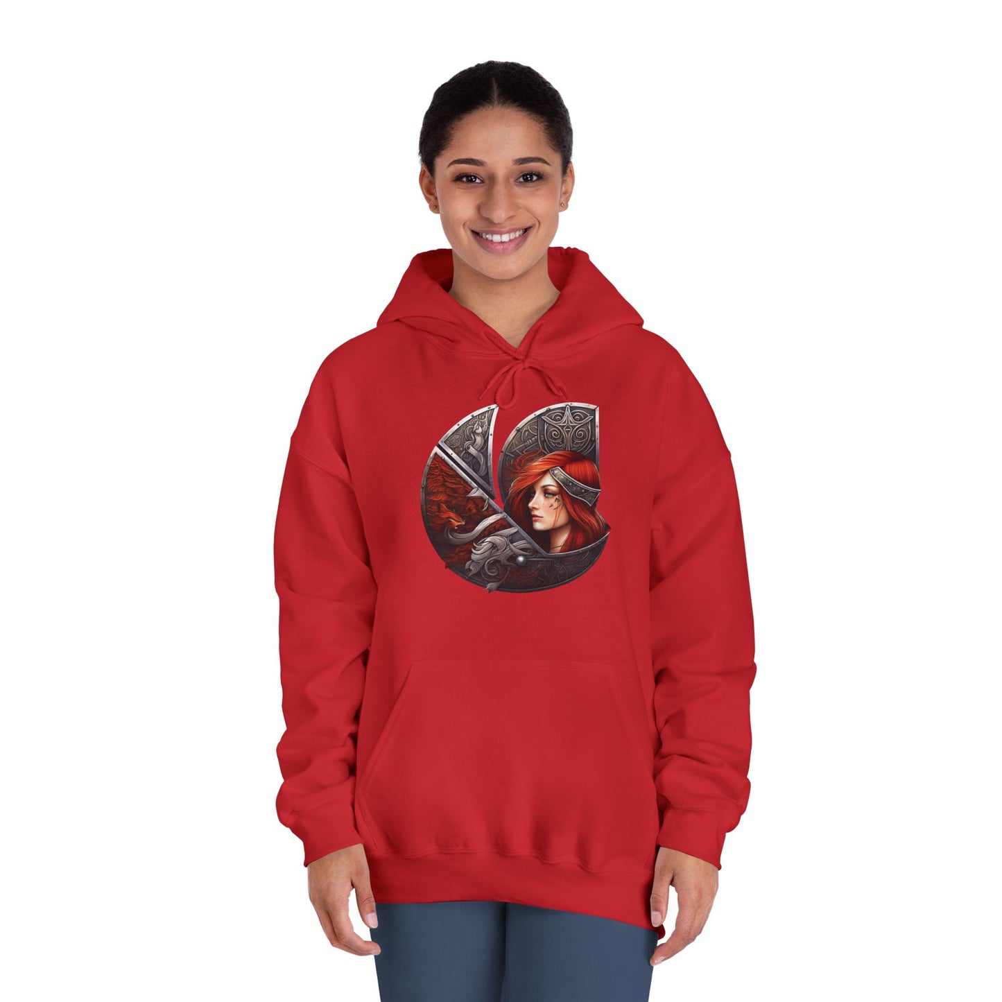 C-Logo "Sigrun" Norse Cozy Hooded Sweatshirt