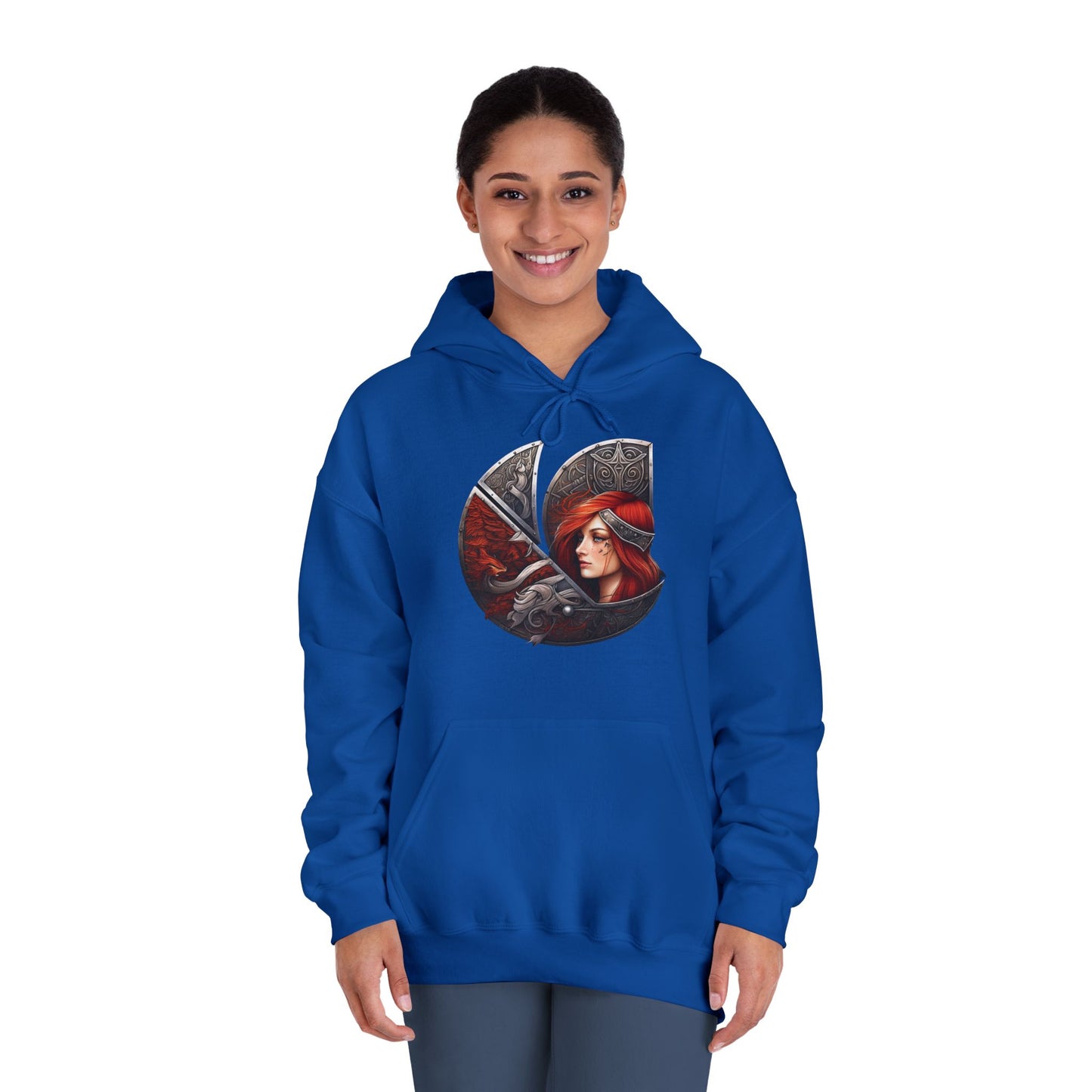 C-Logo "Sigrun" Norse Cozy Hooded Sweatshirt