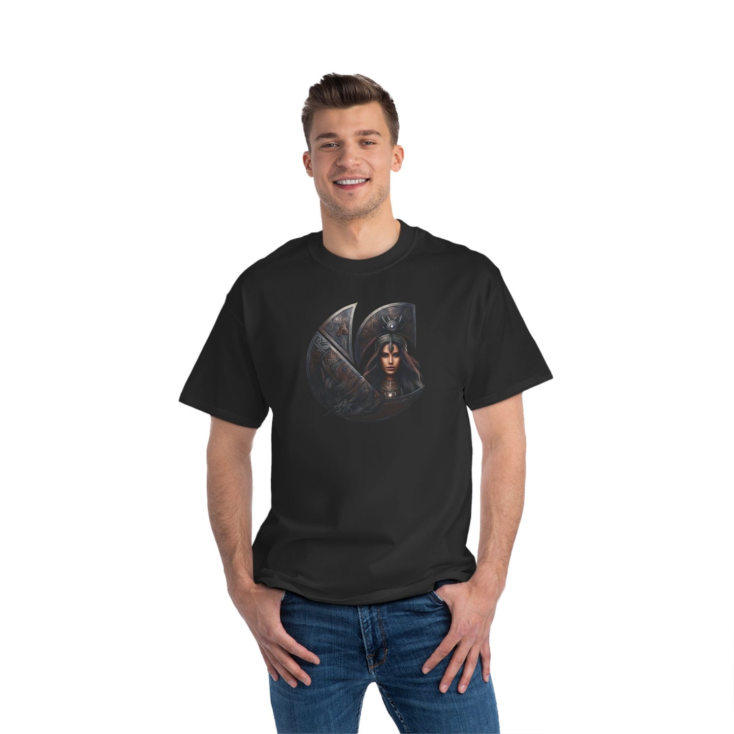"Brynhildr" Norse C-Logo Graphic T Short-Sleeve