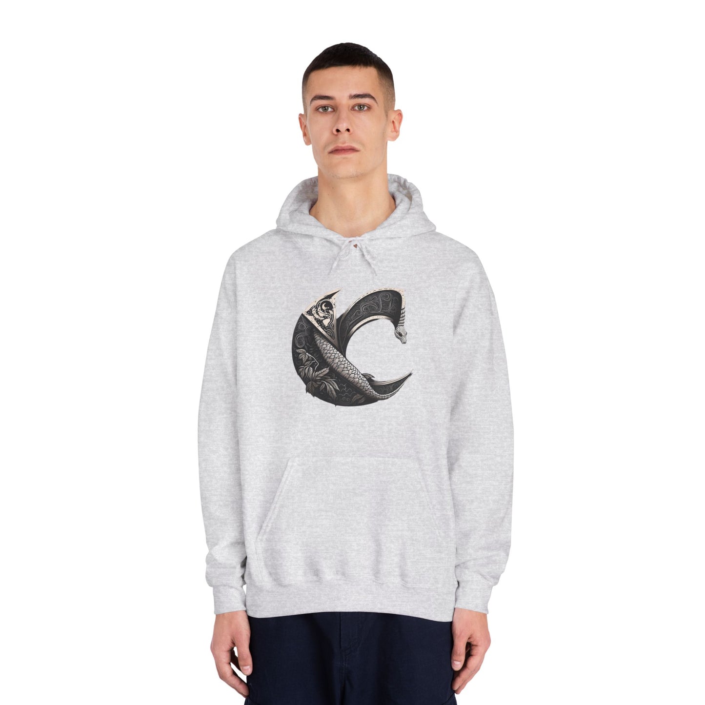 C-Logo Serpent Cozy Hooded Sweatshirt