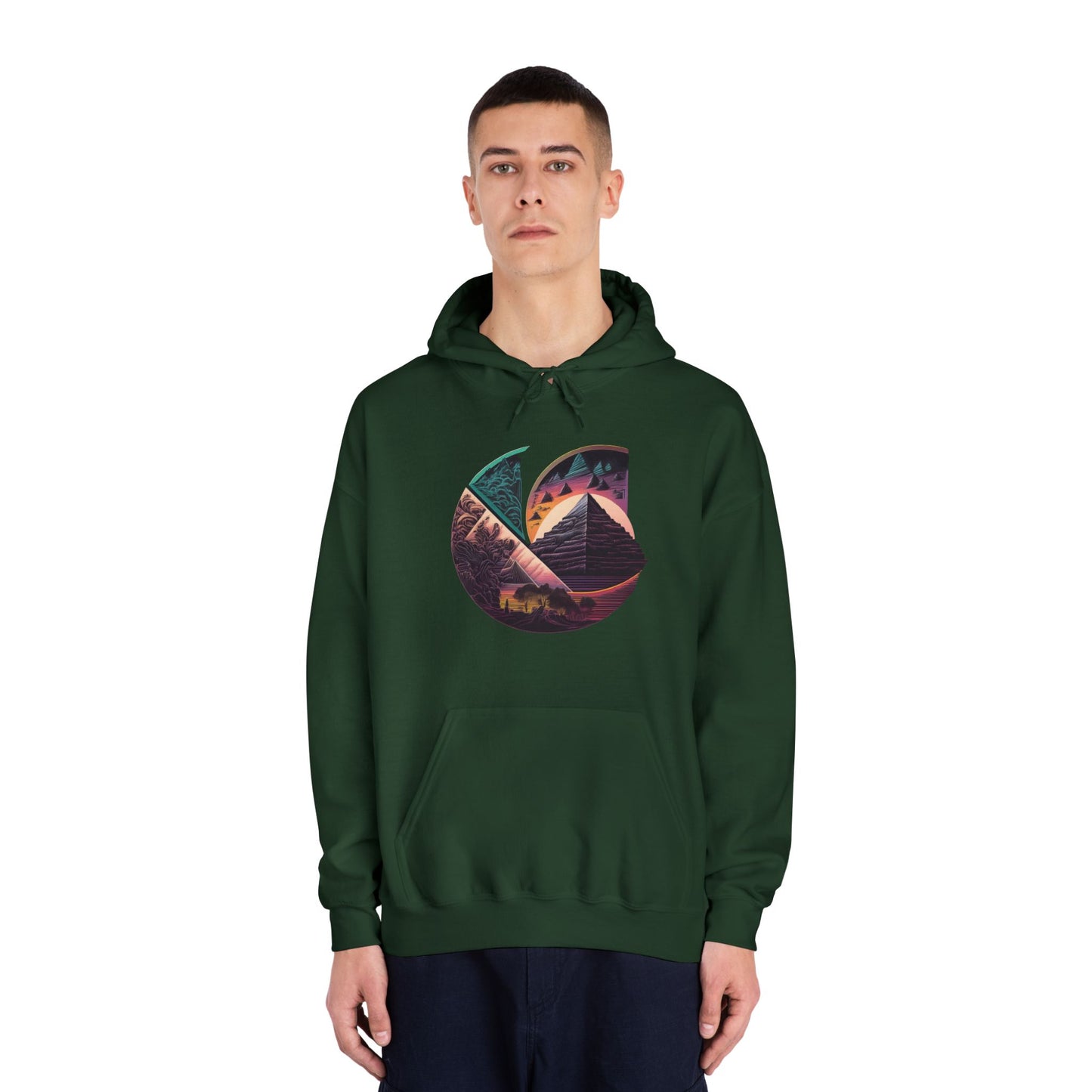 C-Logo Pyramid Cozy Hooded Sweatshirt