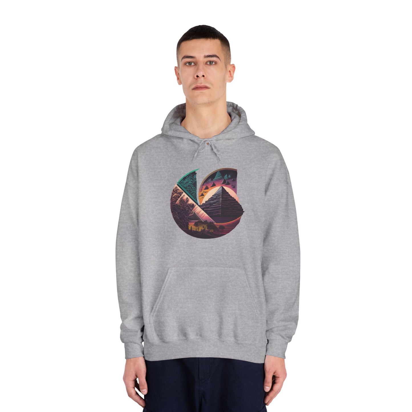 C-Logo Pyramid Cozy Hooded Sweatshirt