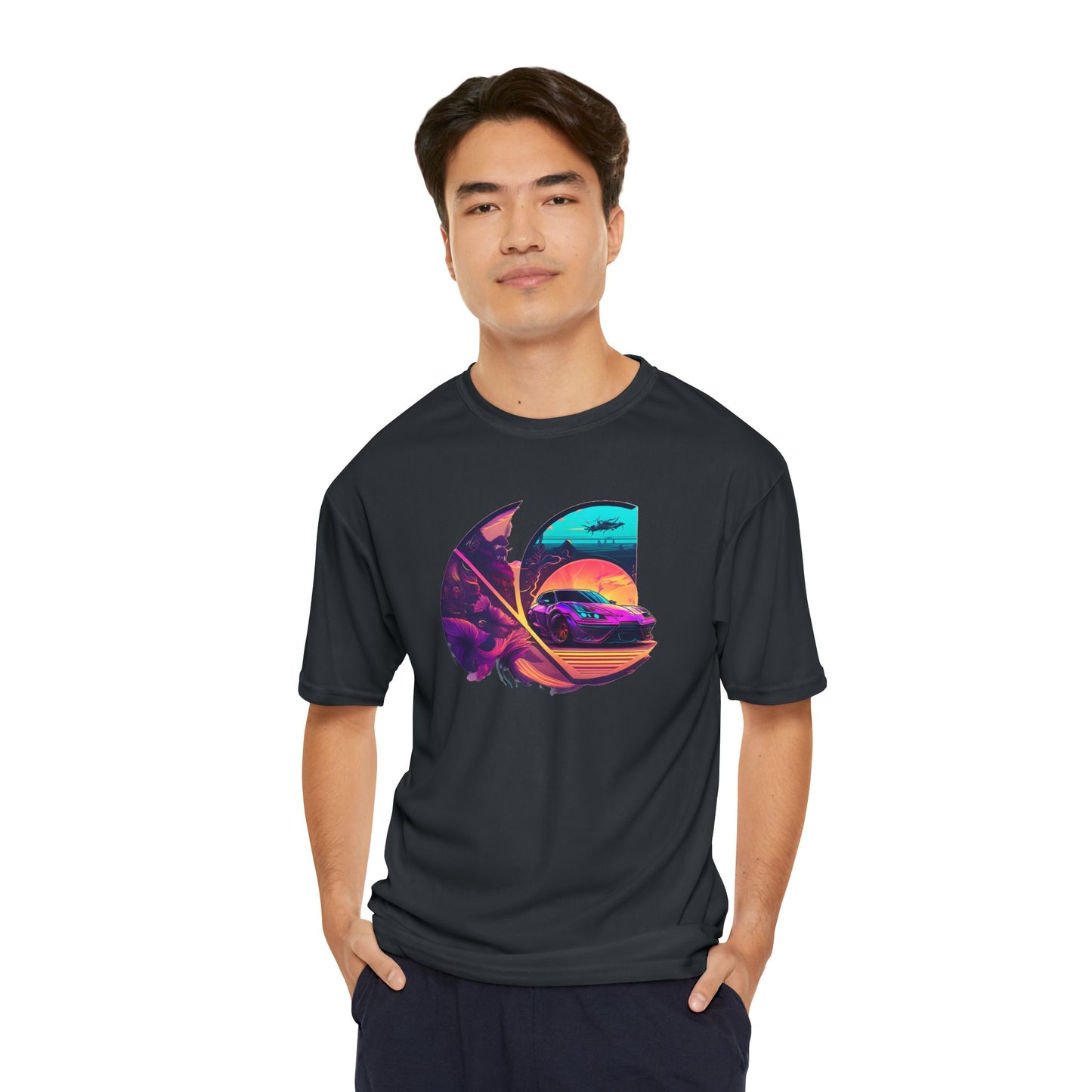 C-Logo Synth Style Graphic - Performance T-Shirt