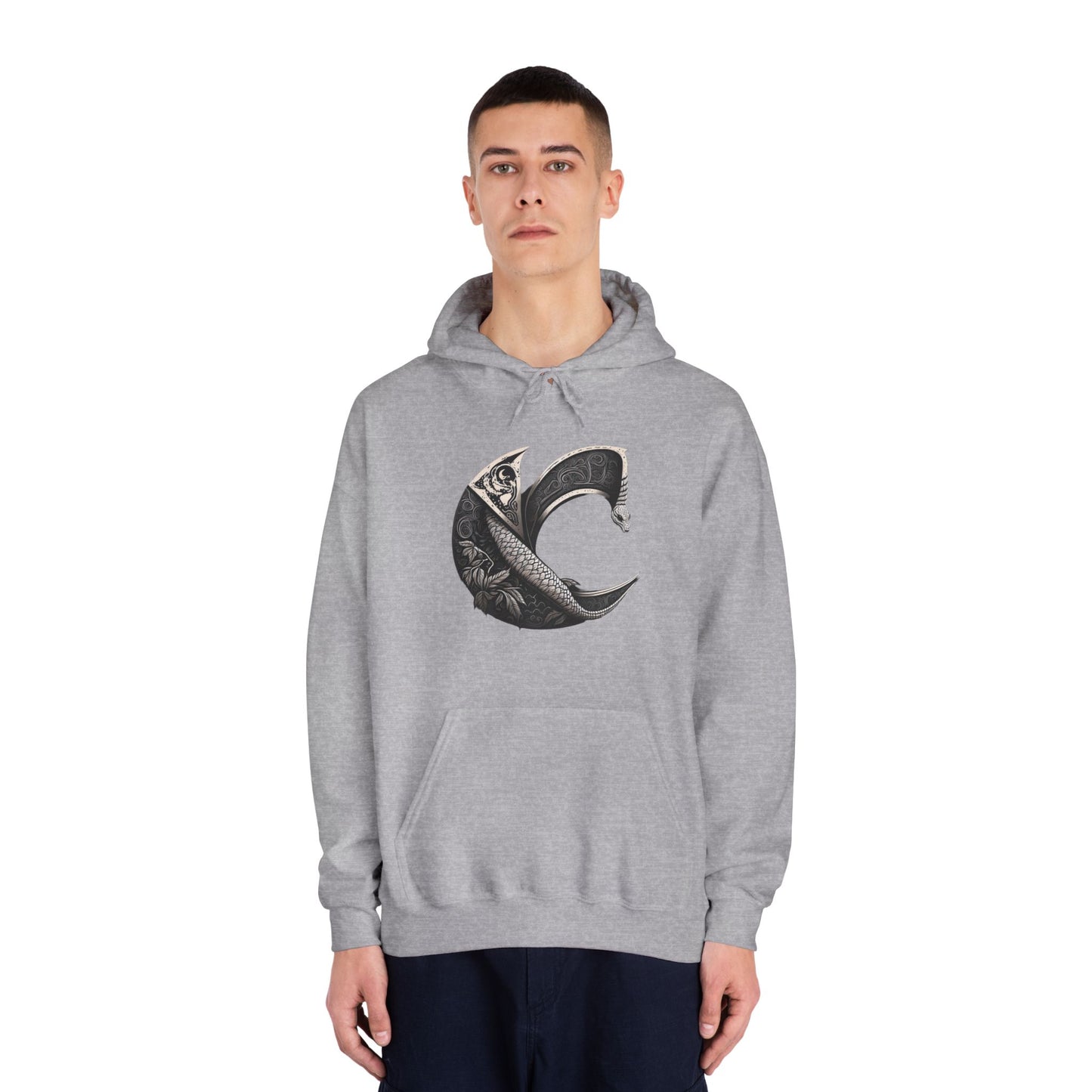 C-Logo Serpent Cozy Hooded Sweatshirt