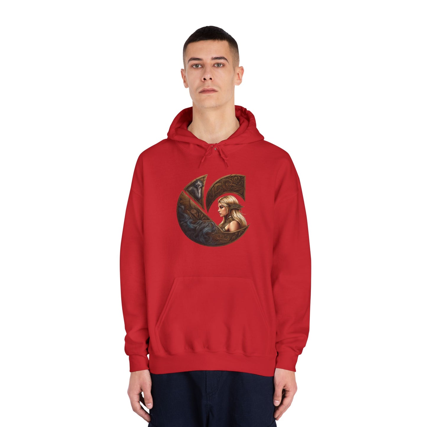 C-Logo "Freja" Norse Cozy Hooded Sweatshirt
