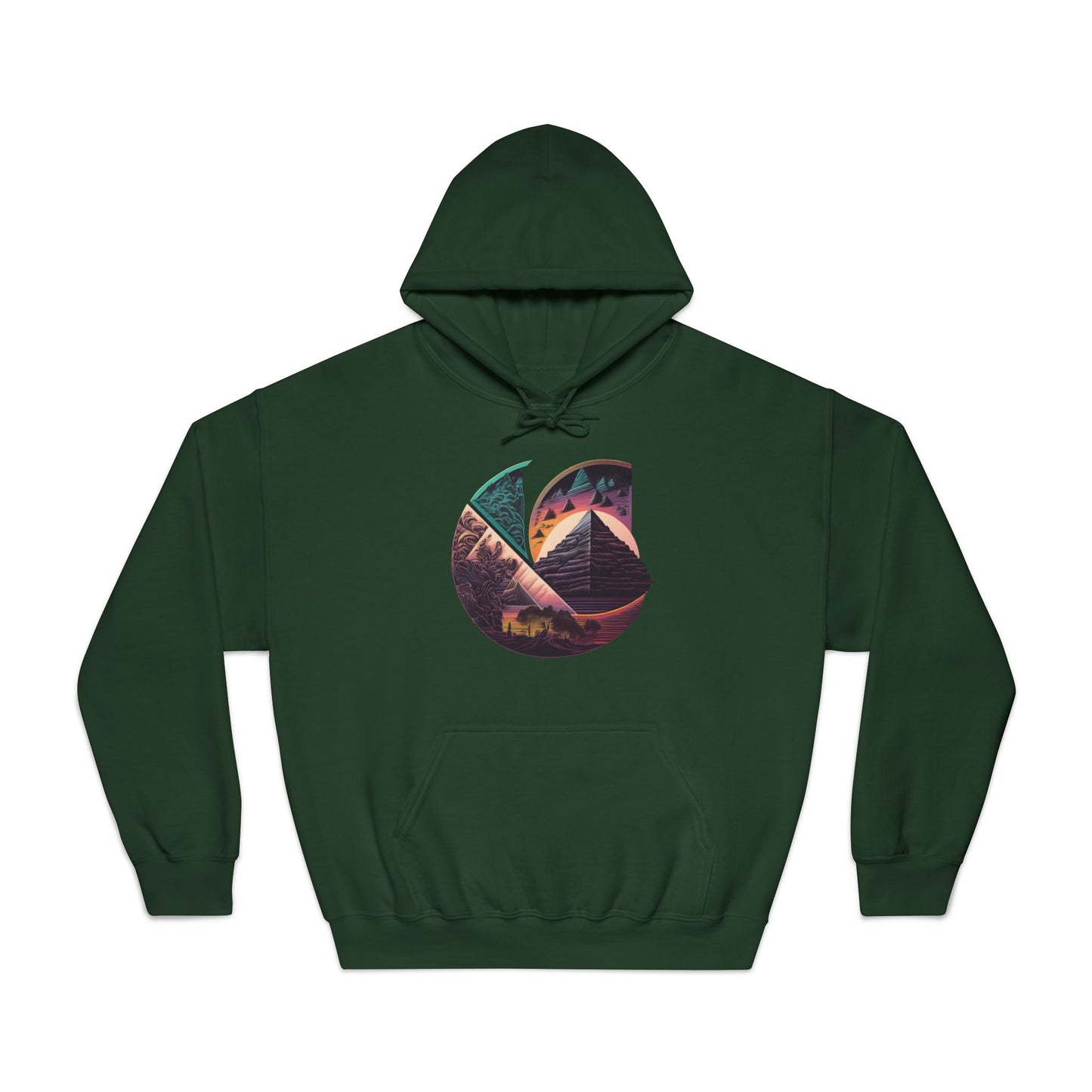 C-Logo Pyramid Cozy Hooded Sweatshirt