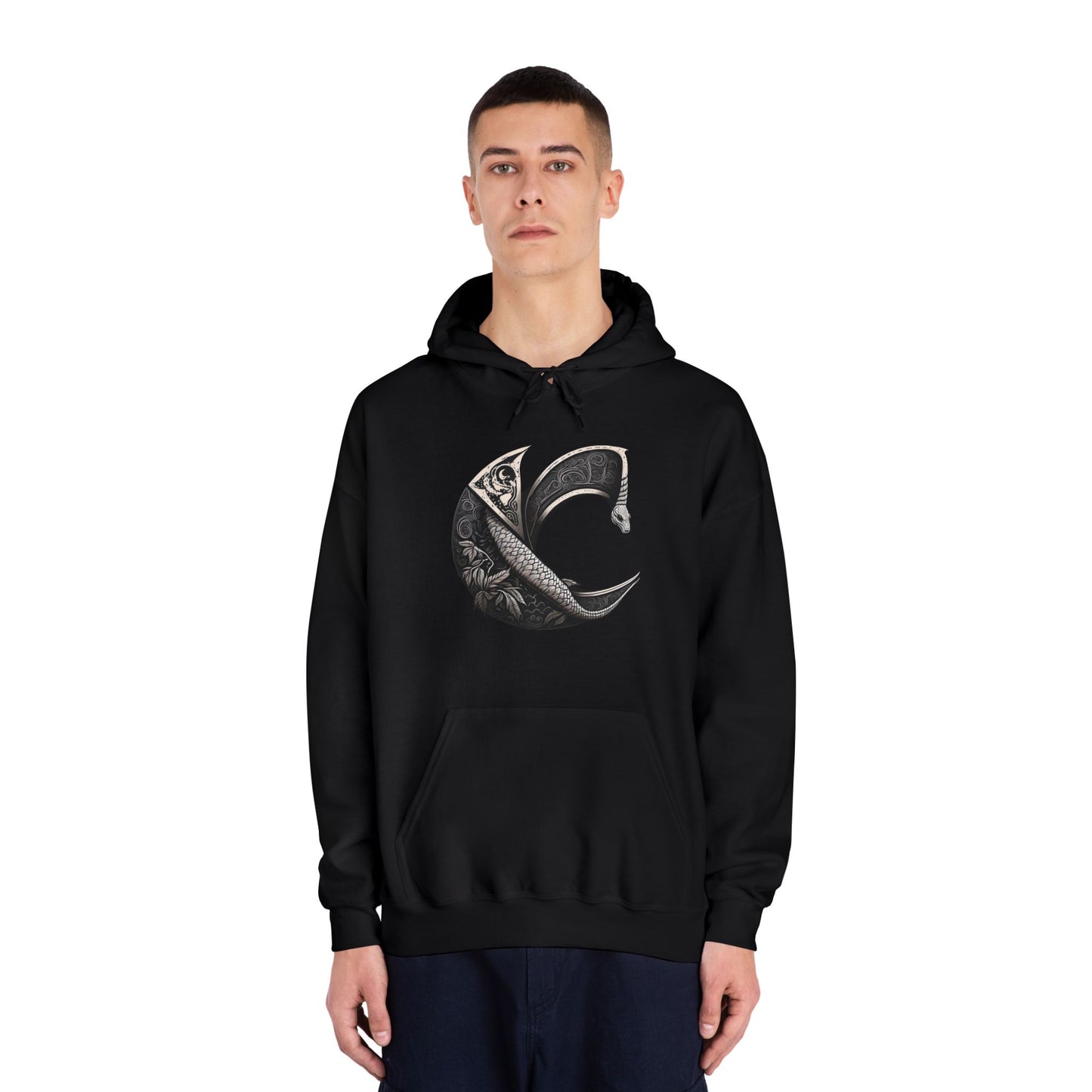 C-Logo Serpent Cozy Hooded Sweatshirt