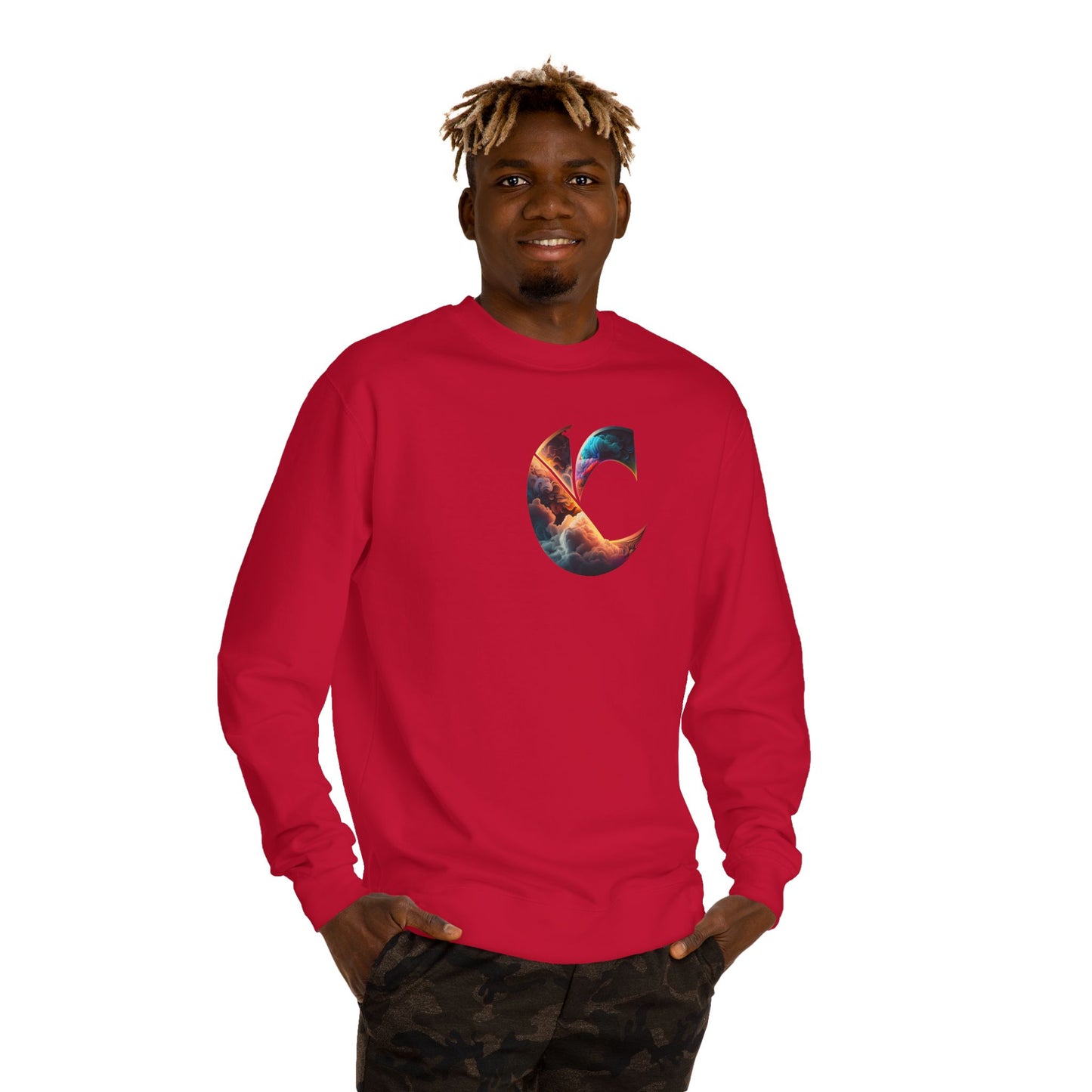 SUBINAC Crew Neck Sweatshirt - C-Logo Cloud Design