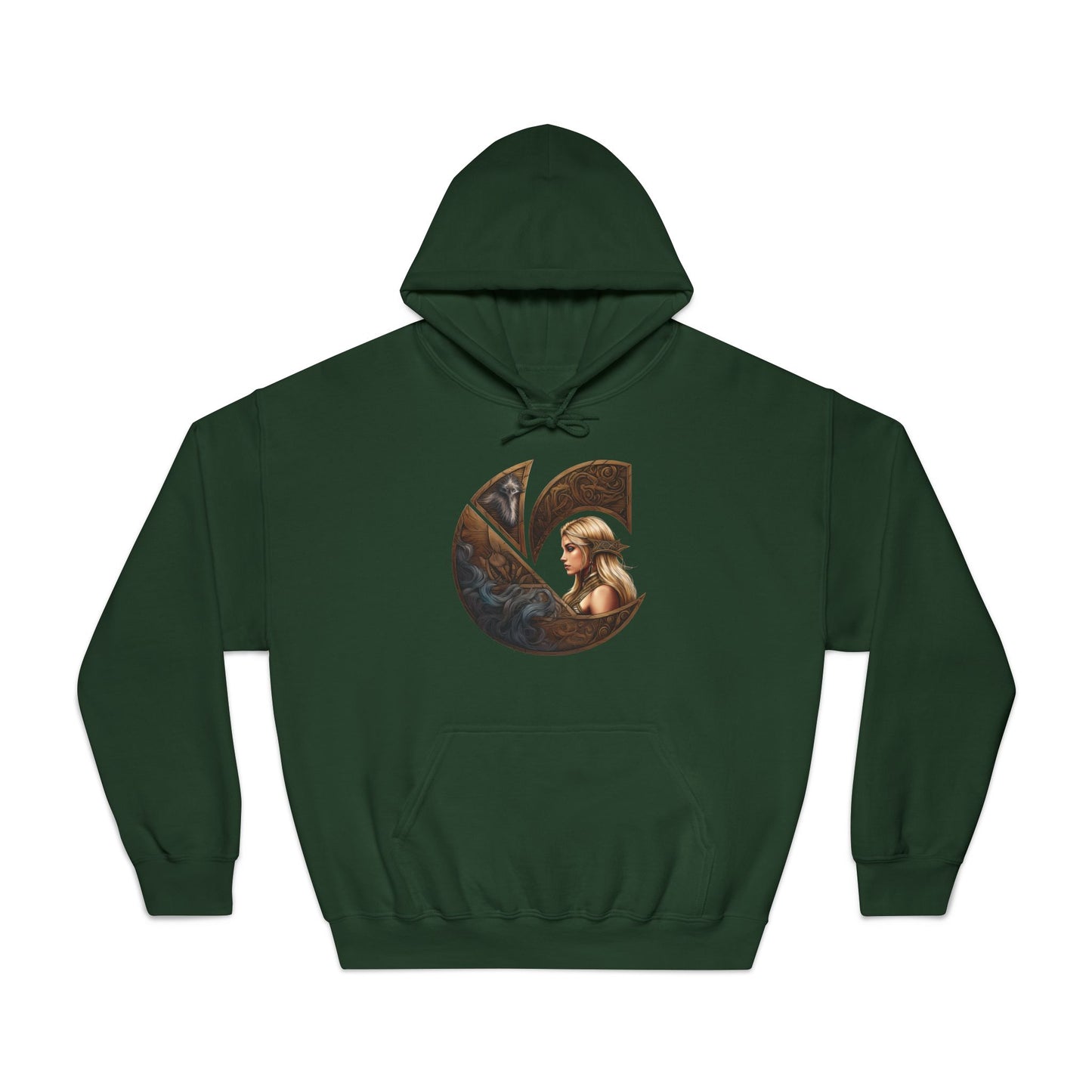 C-Logo "Freja" Norse Cozy Hooded Sweatshirt