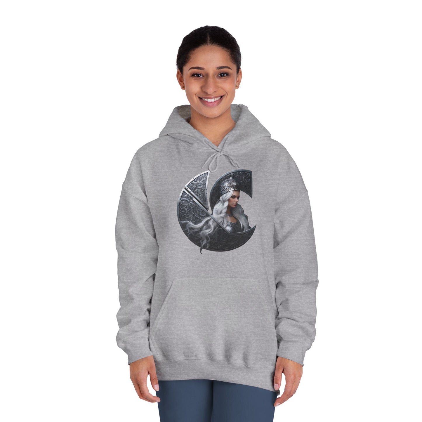 C-Logo "Nyx" Norse Cozy Hooded Sweatshirt
