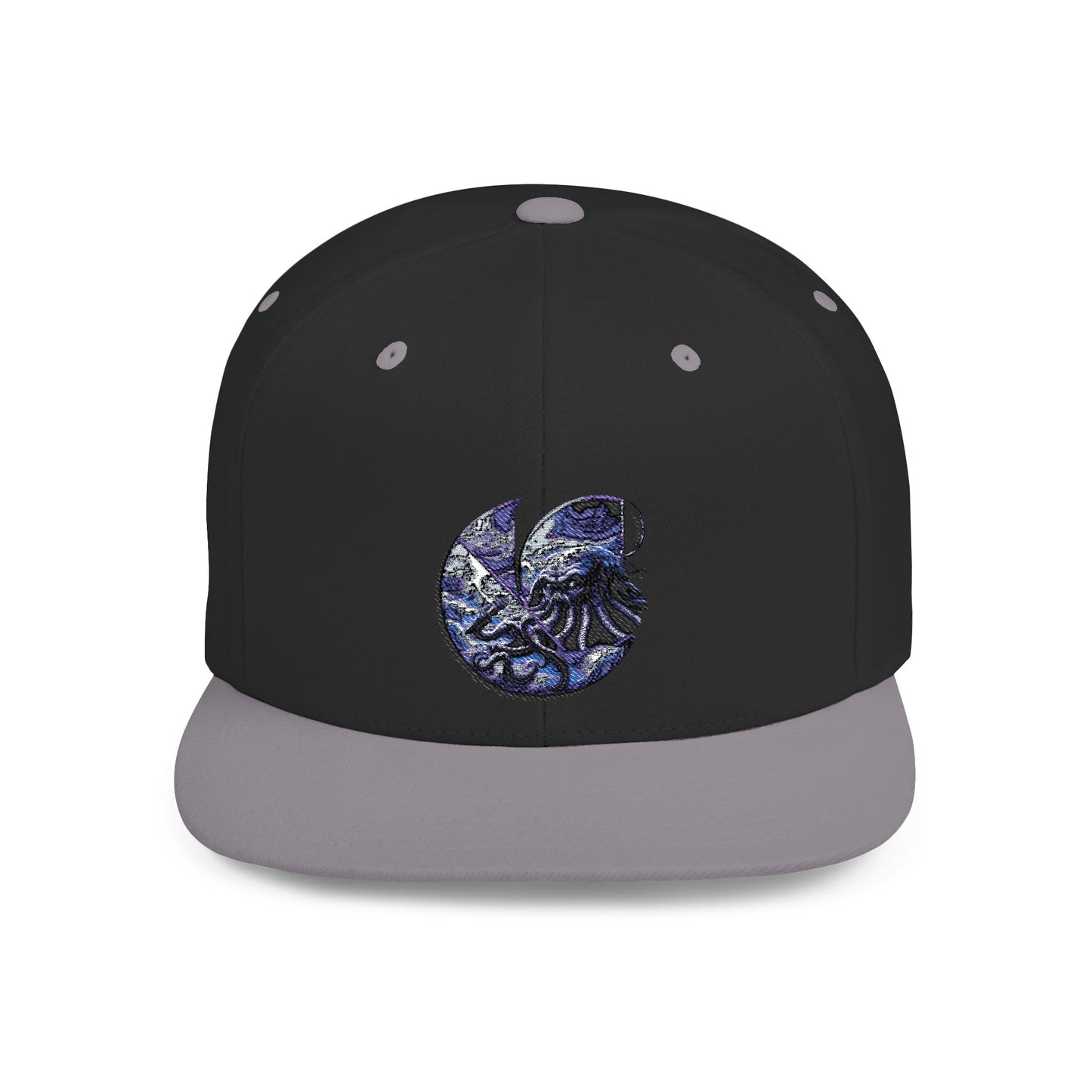 "Cthulhu" C-Logo Ocean Wave Embroidered Snapback Hat