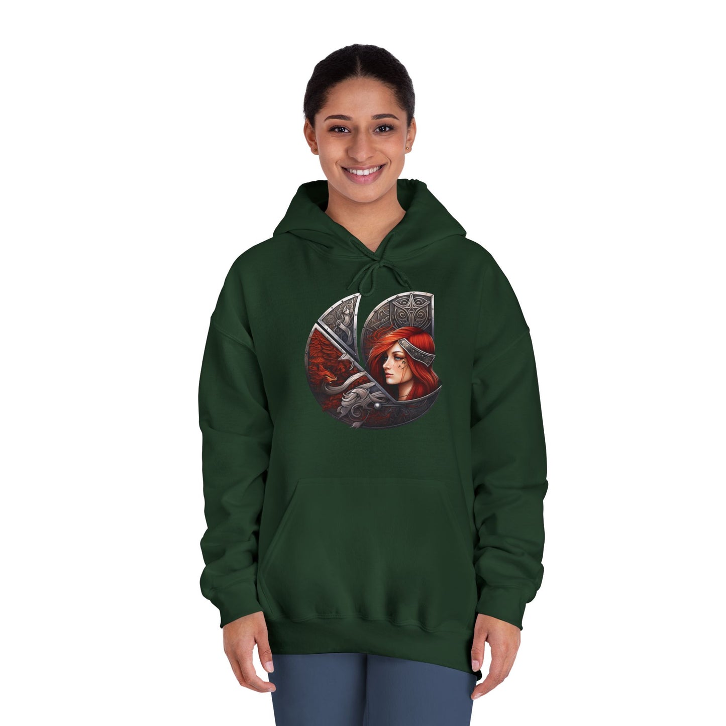 C-Logo "Sigrun" Norse Cozy Hooded Sweatshirt