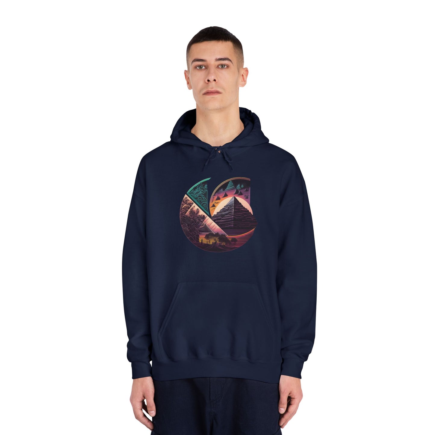 C-Logo Pyramid Cozy Hooded Sweatshirt