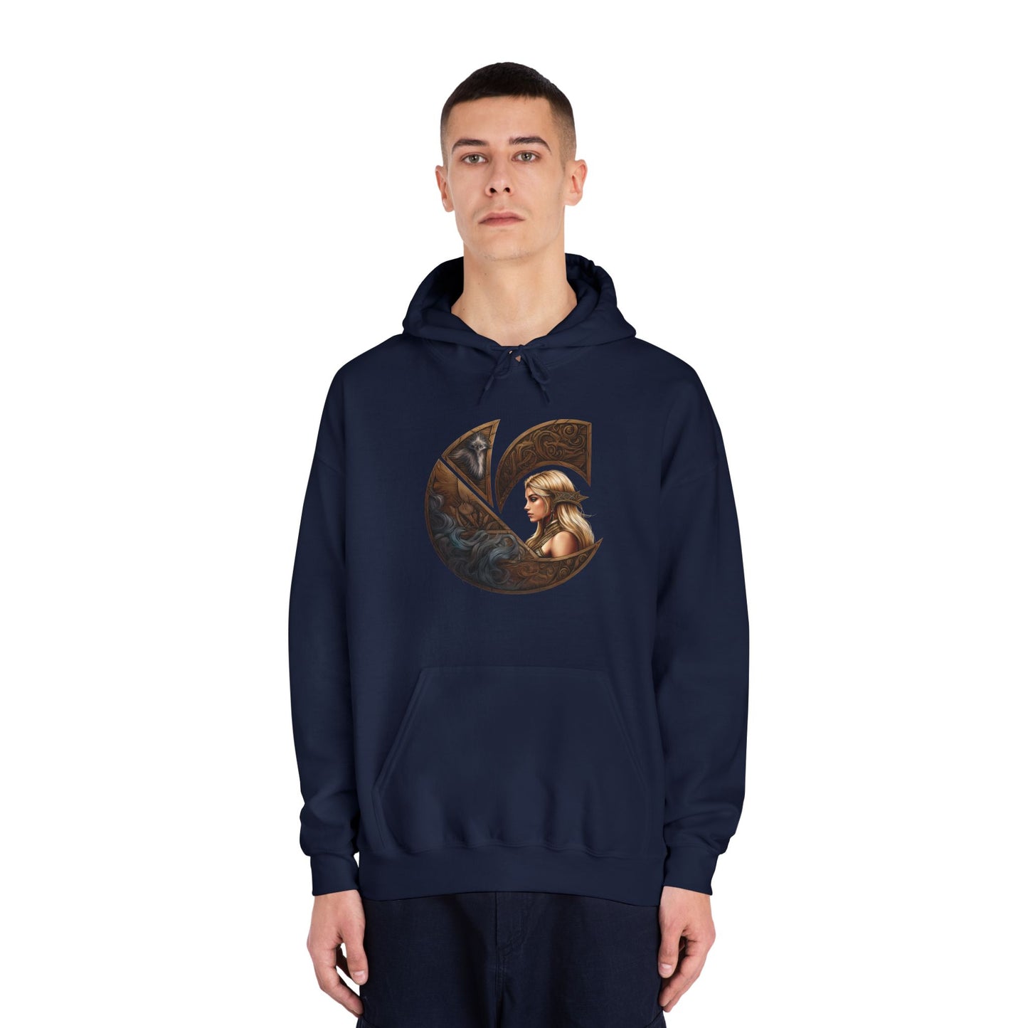 C-Logo "Freja" Norse Cozy Hooded Sweatshirt