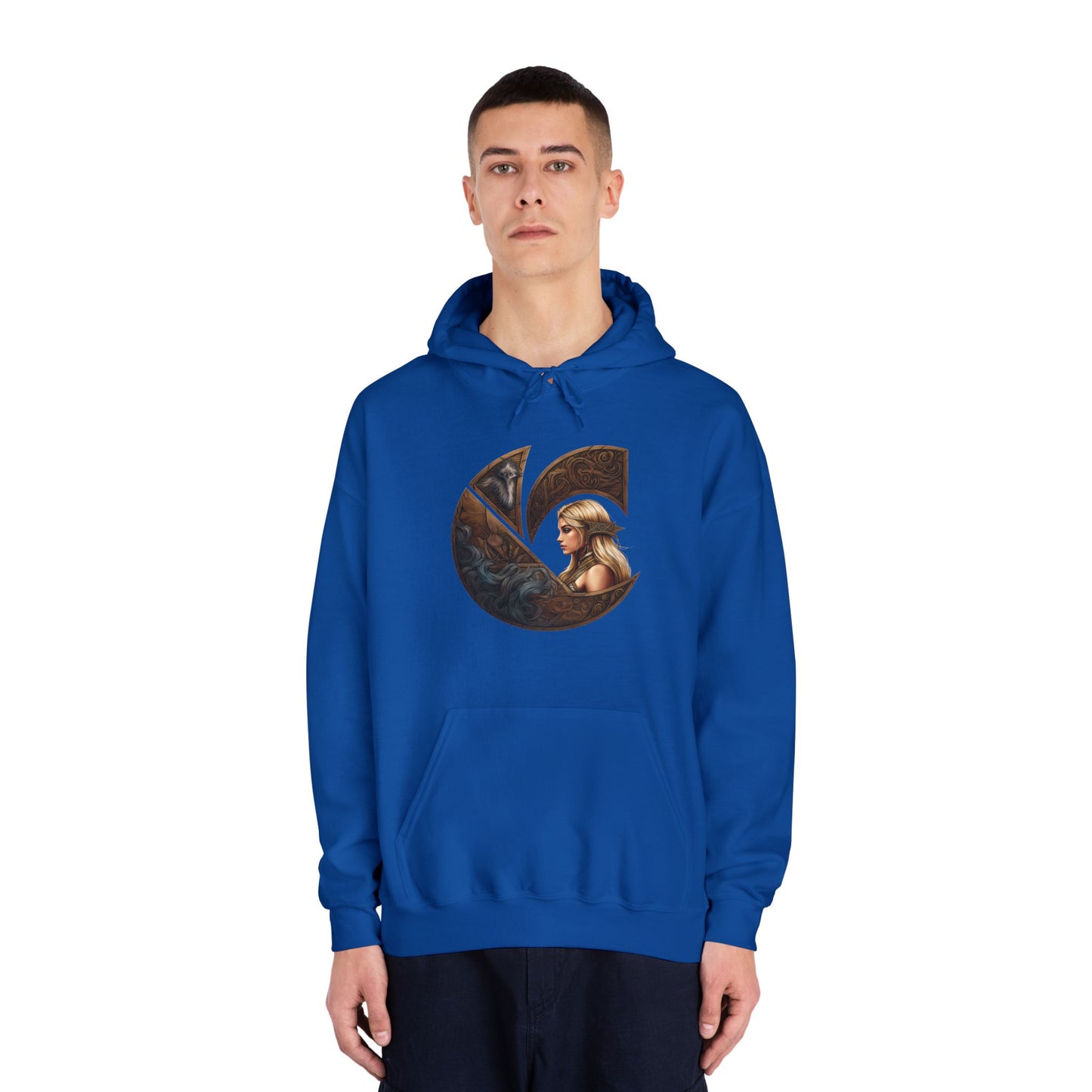 C-Logo "Freja" Norse Cozy Hooded Sweatshirt