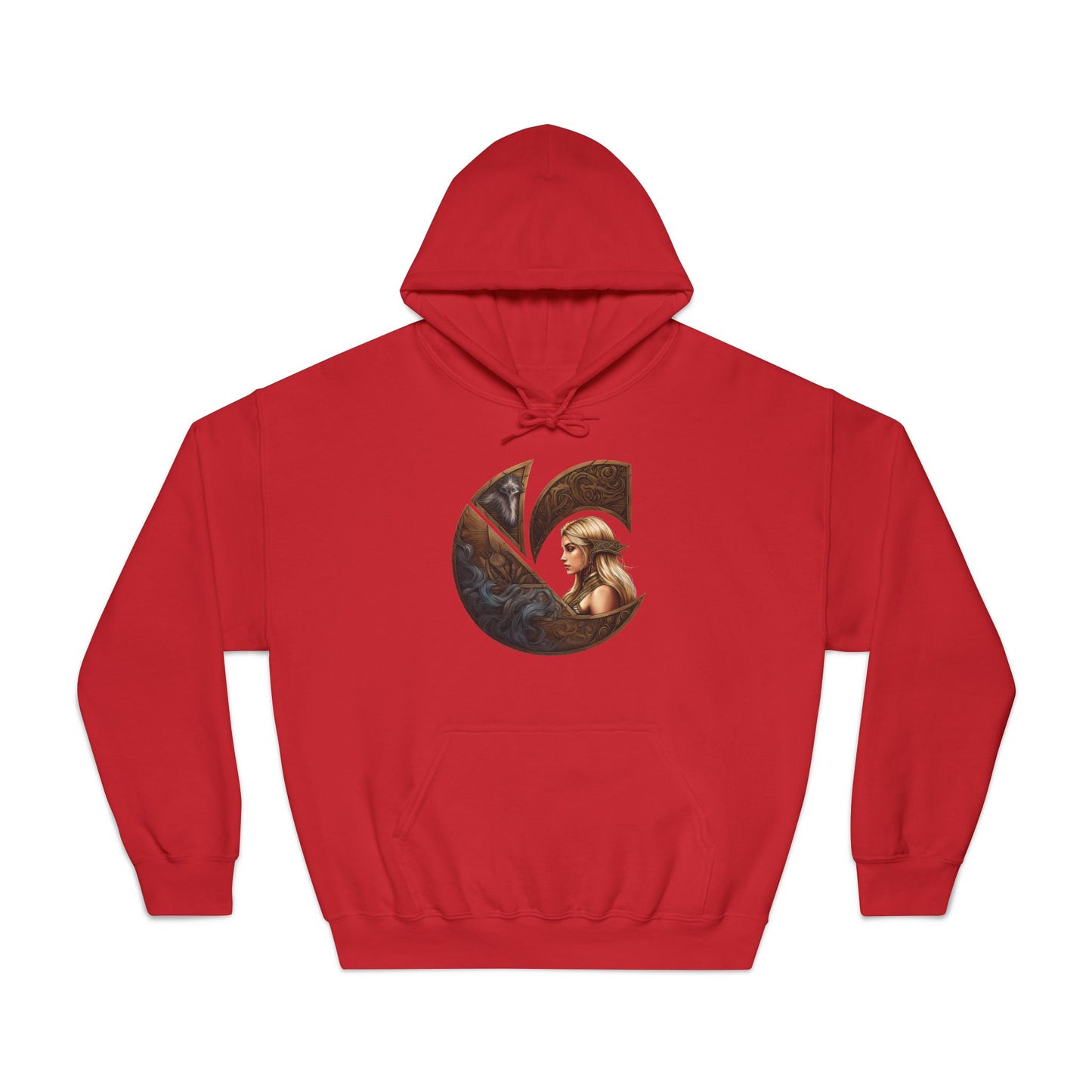 C-Logo "Freja" Norse Cozy Hooded Sweatshirt