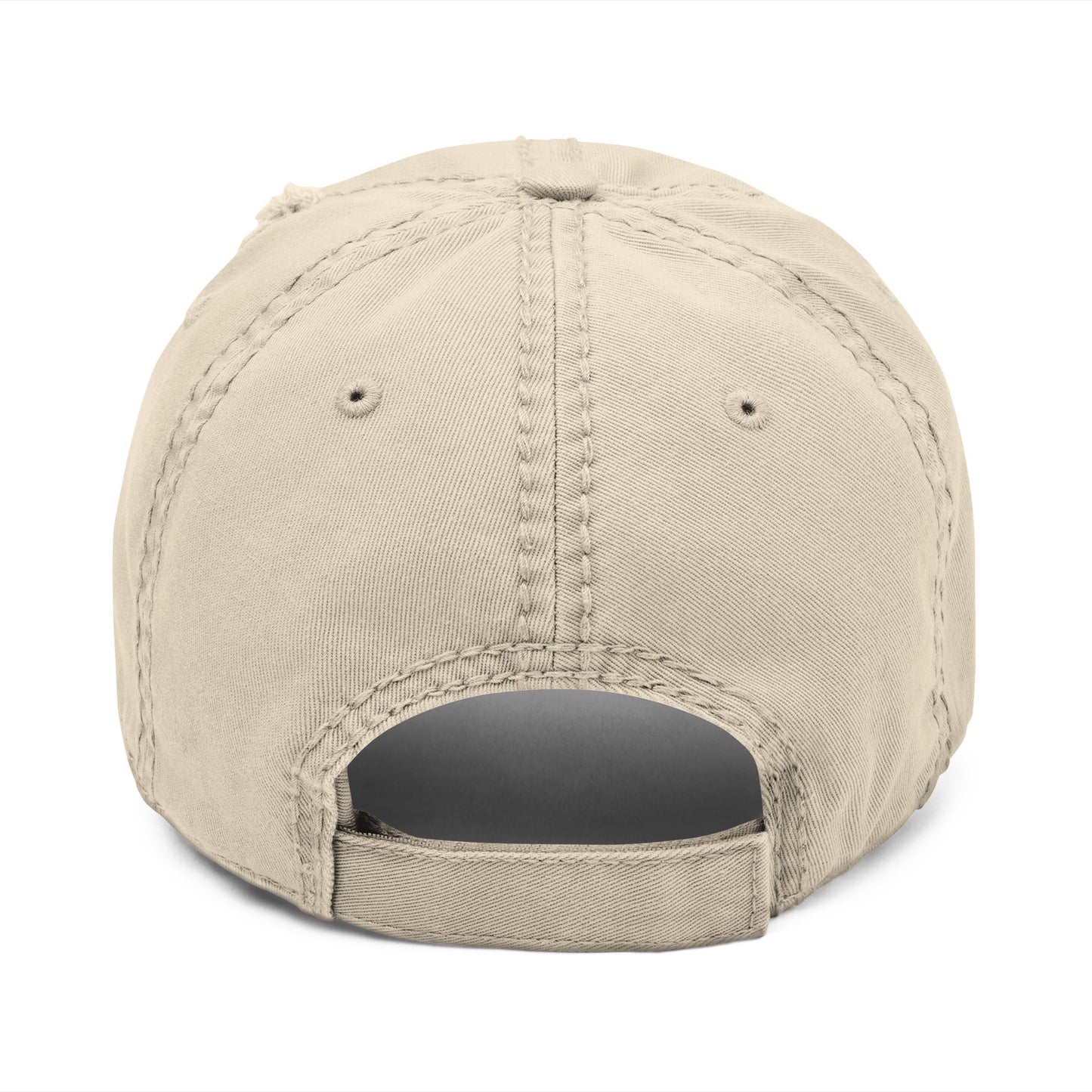 C-Logo Distressed Dad Hat with 'C'hosen' Embroidery -”Chosen by Fire, Forged by Purpose”
