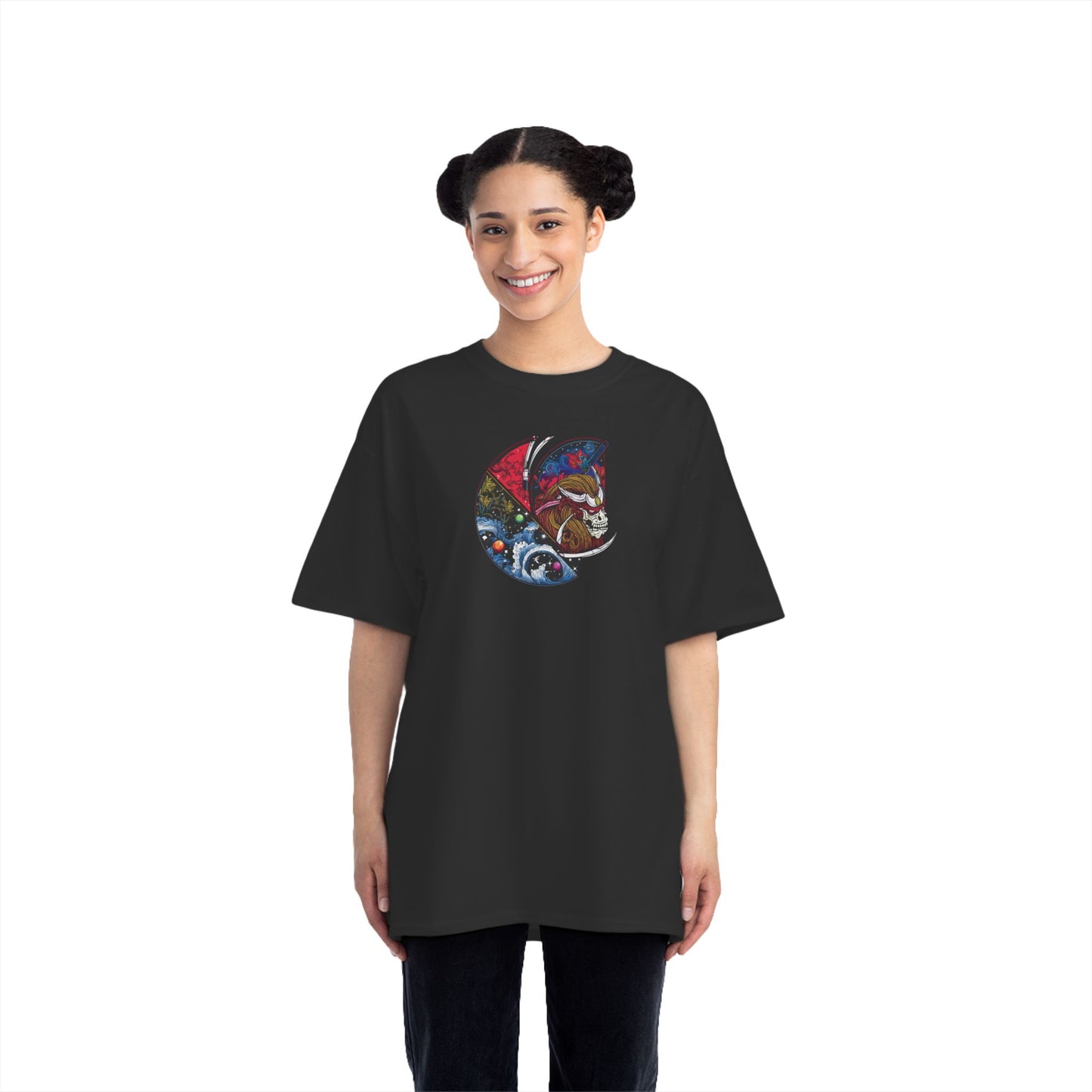 "Skull Samurai" C-Logo Graphic T Short-Sleeve