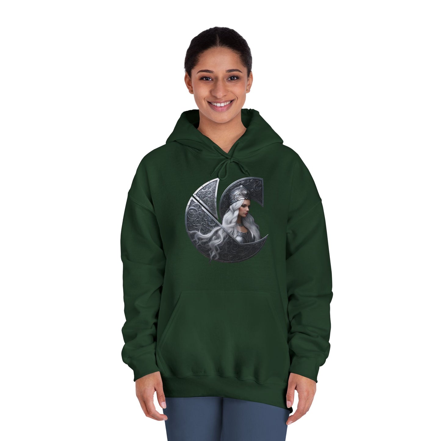 C-Logo "Nyx" Norse Cozy Hooded Sweatshirt