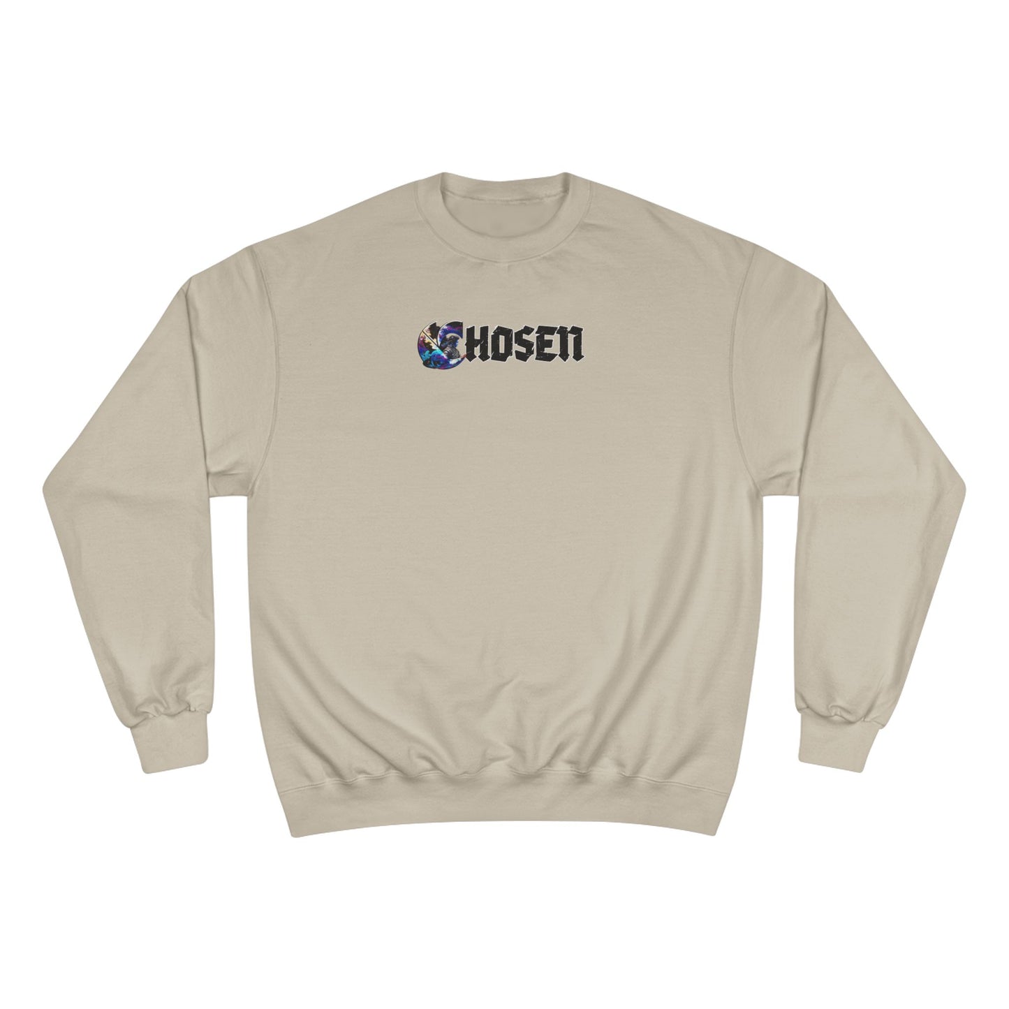 Chosen C-Logo "Samurai Wave" Graphic Champion Sweatshirt - ”Chosen by Fire, Forged by Purpose”