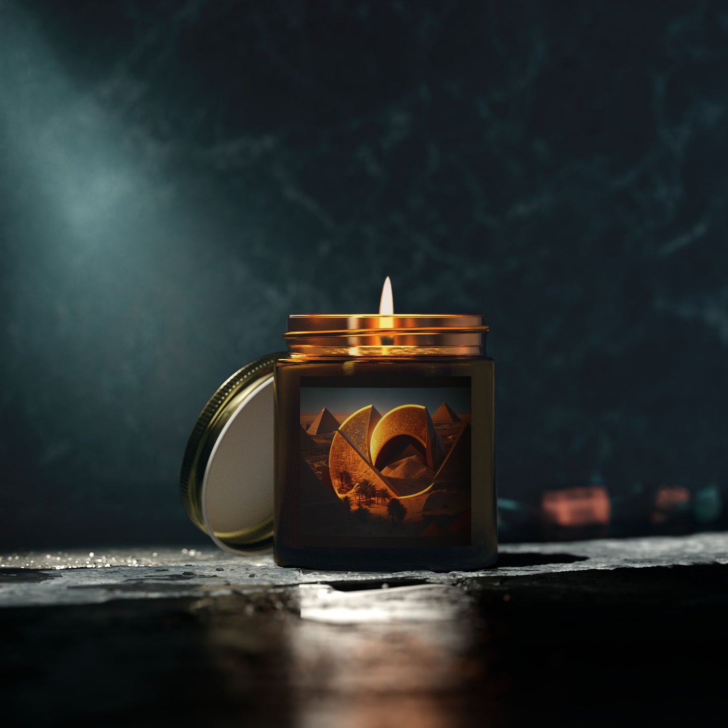 Amber Cinnamon C-Logo Candles - Mood-Enhancing Relaxation