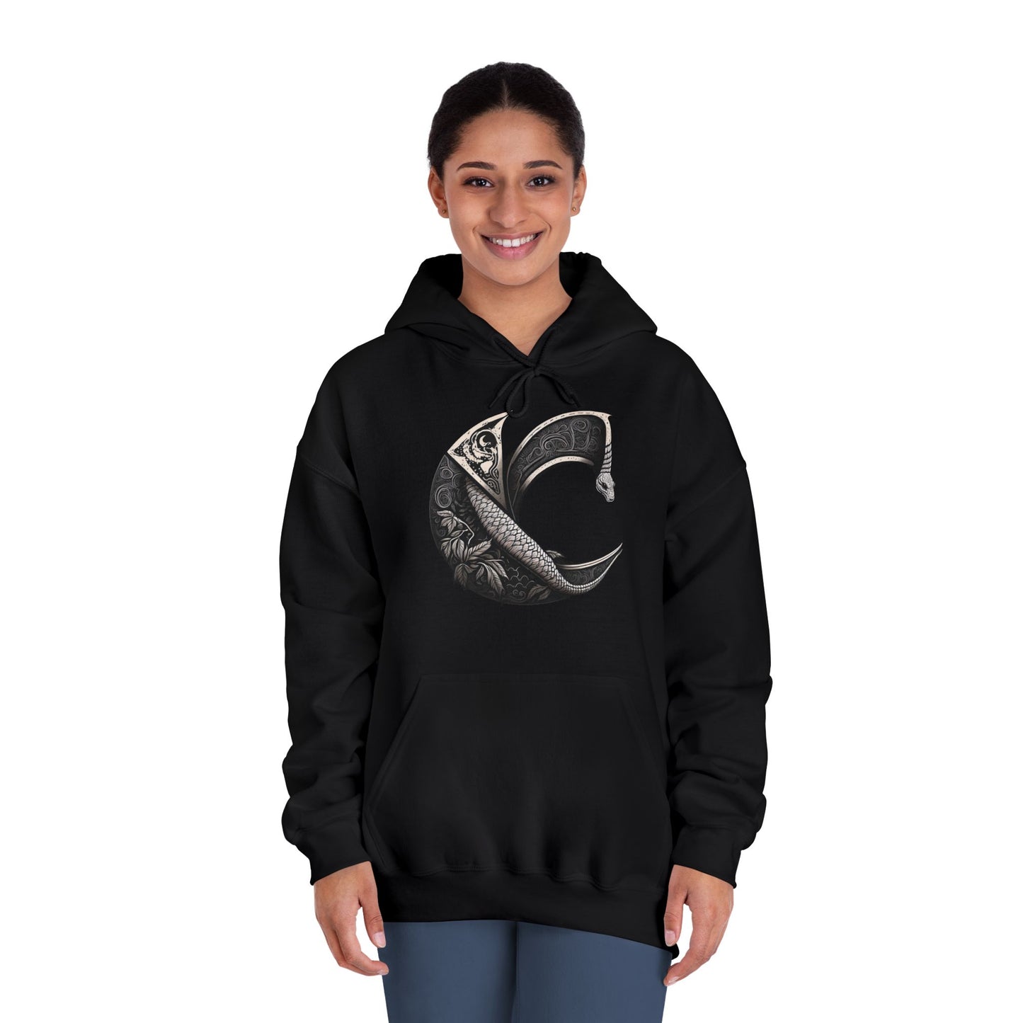 C-Logo Serpent Cozy Hooded Sweatshirt