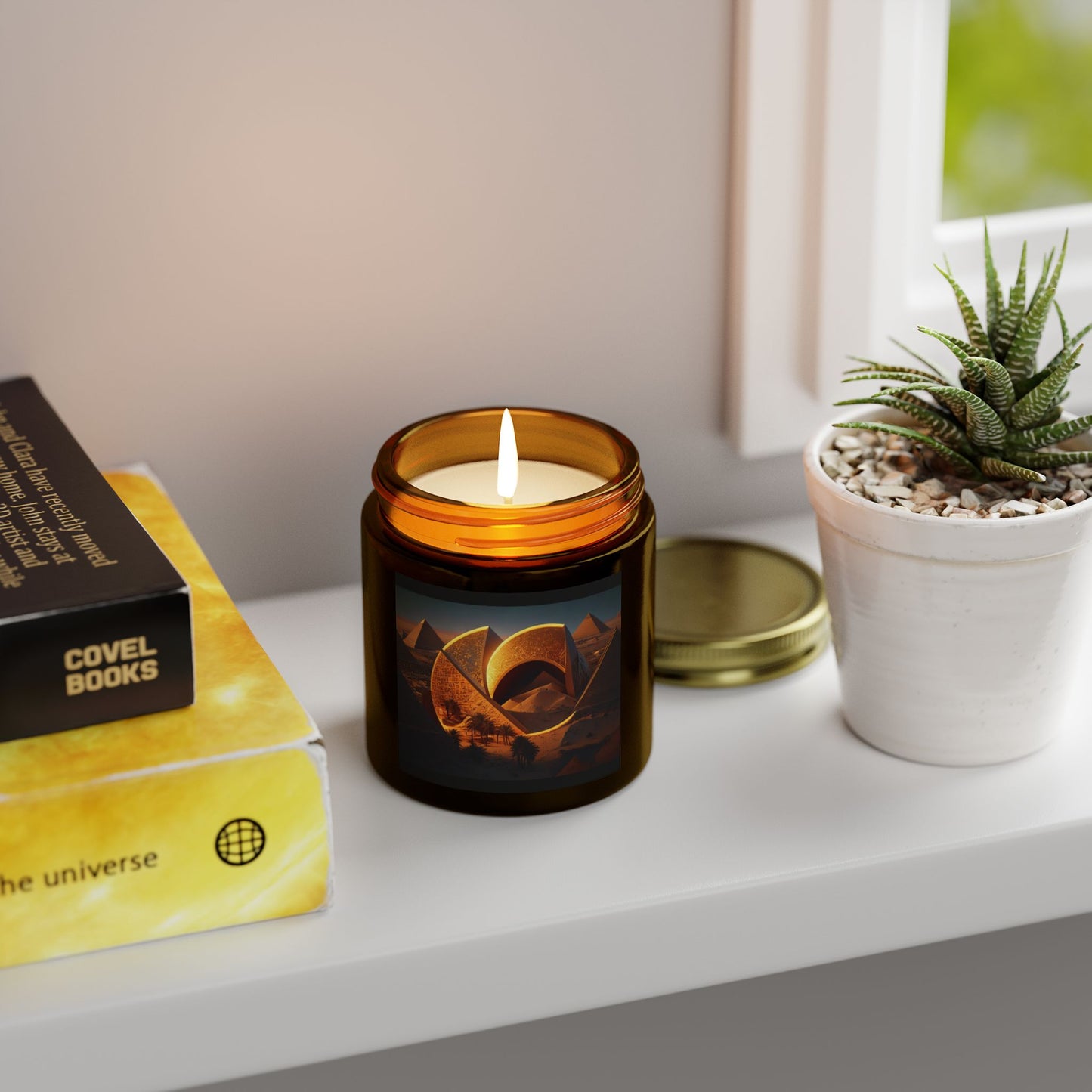 Amber Cinnamon C-Logo Candles - Mood-Enhancing Relaxation
