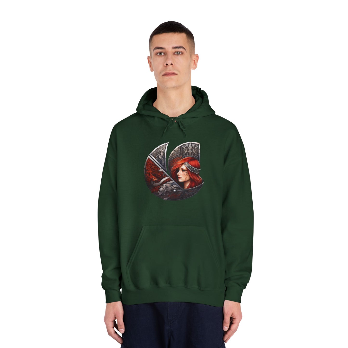 C-Logo "Sigrun" Norse Cozy Hooded Sweatshirt
