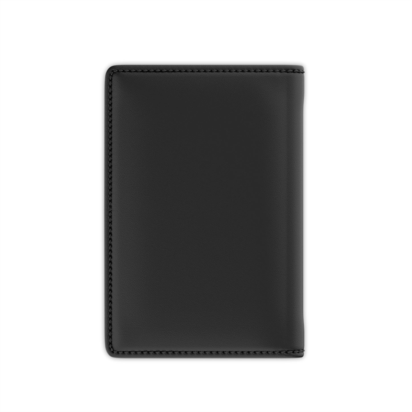 Sleek Black C-Logo Passport Cover w/ SUBINAC Design
