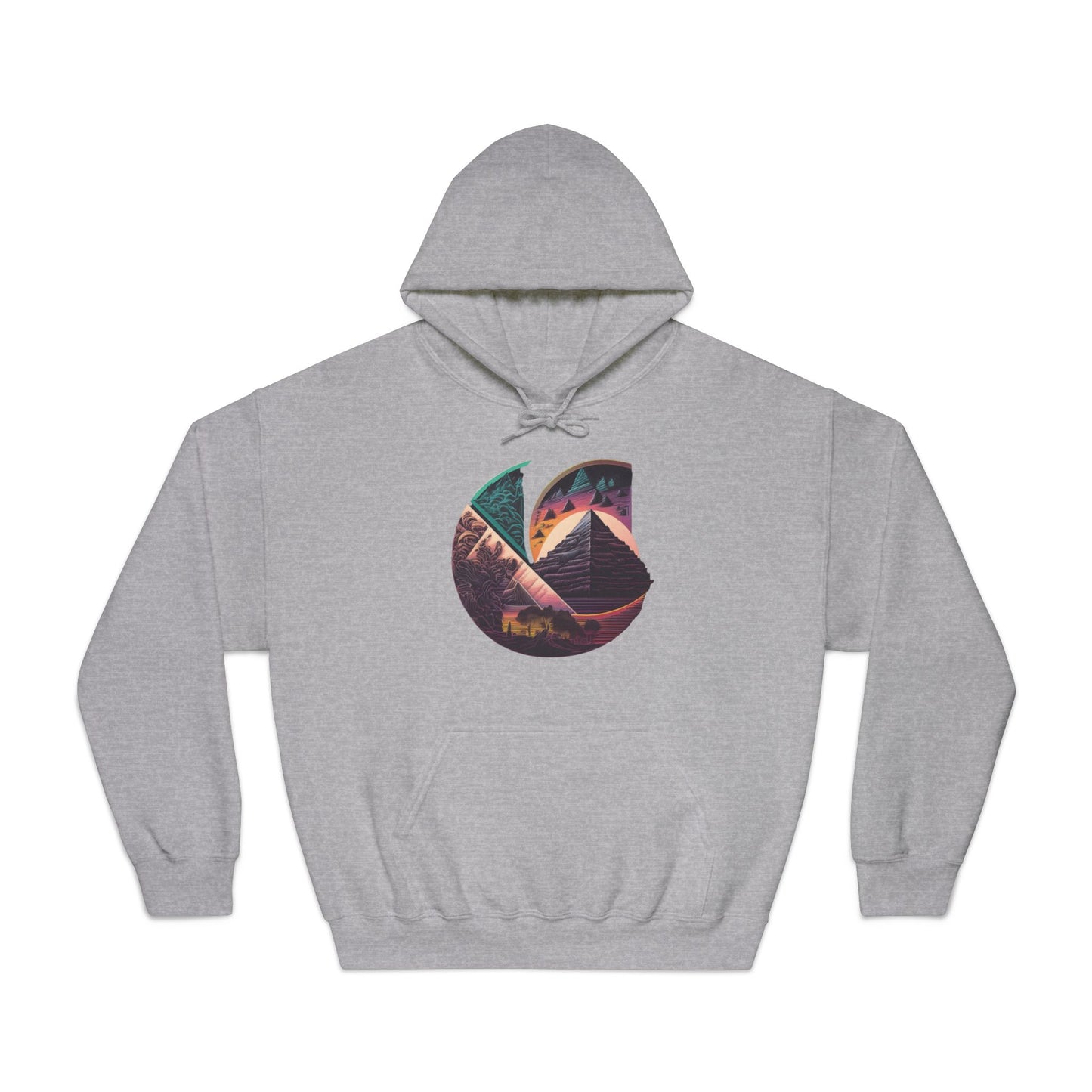 C-Logo Pyramid Cozy Hooded Sweatshirt